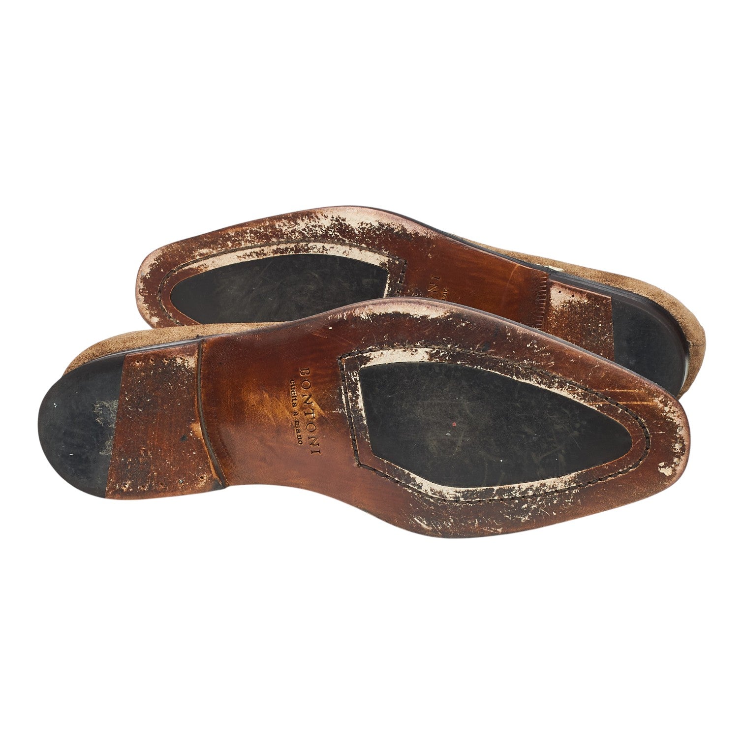 Bontoni Principe mocassins daim marron pointure 8.5