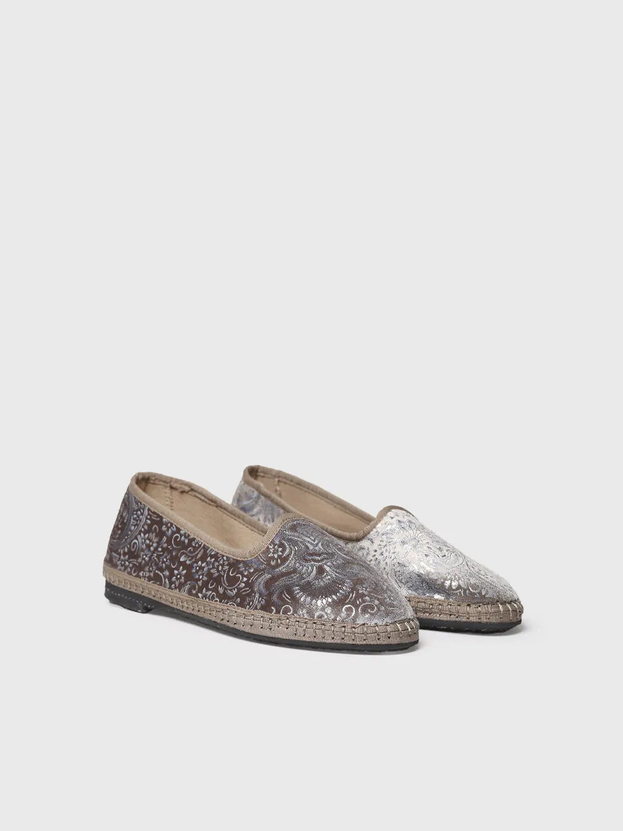 Toni Pons Catia ballerine Mary Jane jacquard Beige