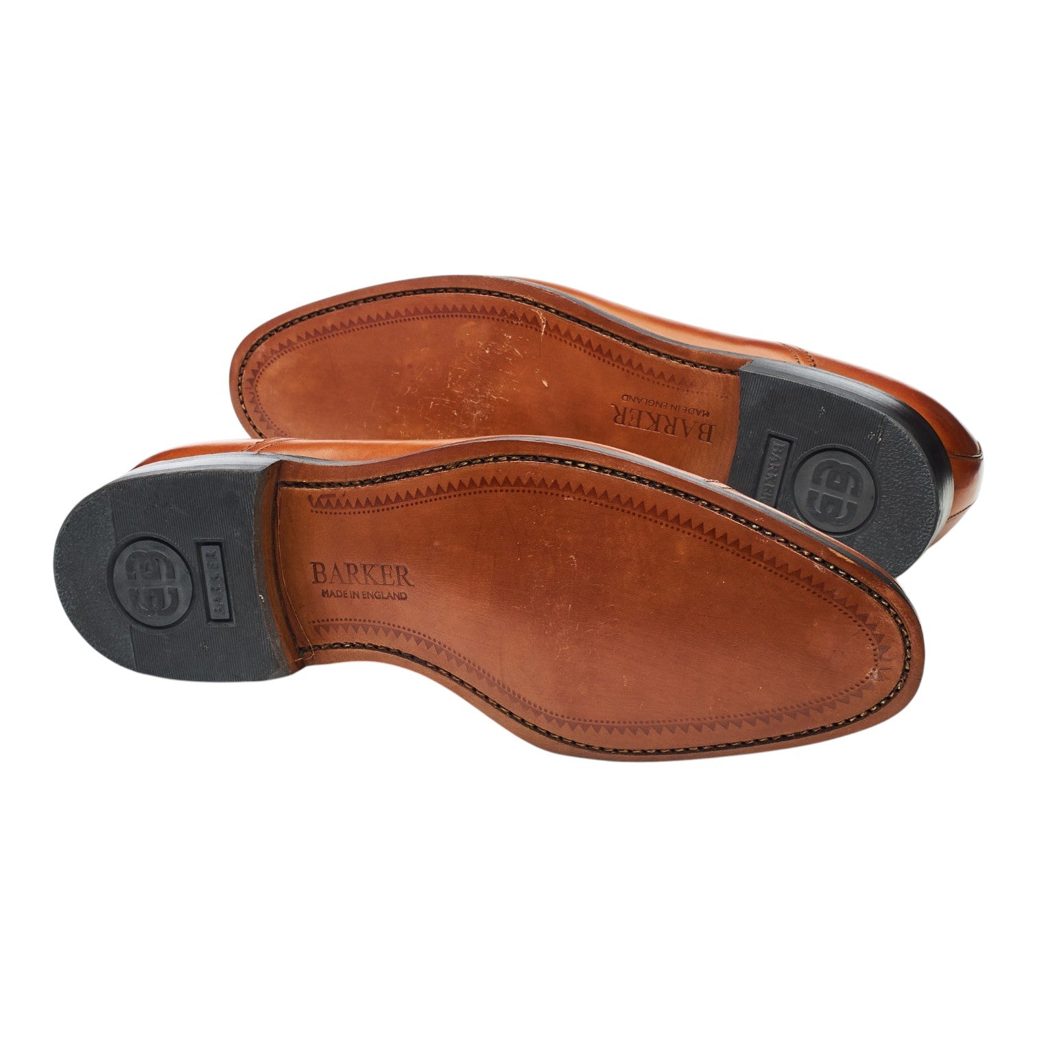 Barker 3680MU01 Richelieu Cuir Marron Clair UK 8 Bout Droit