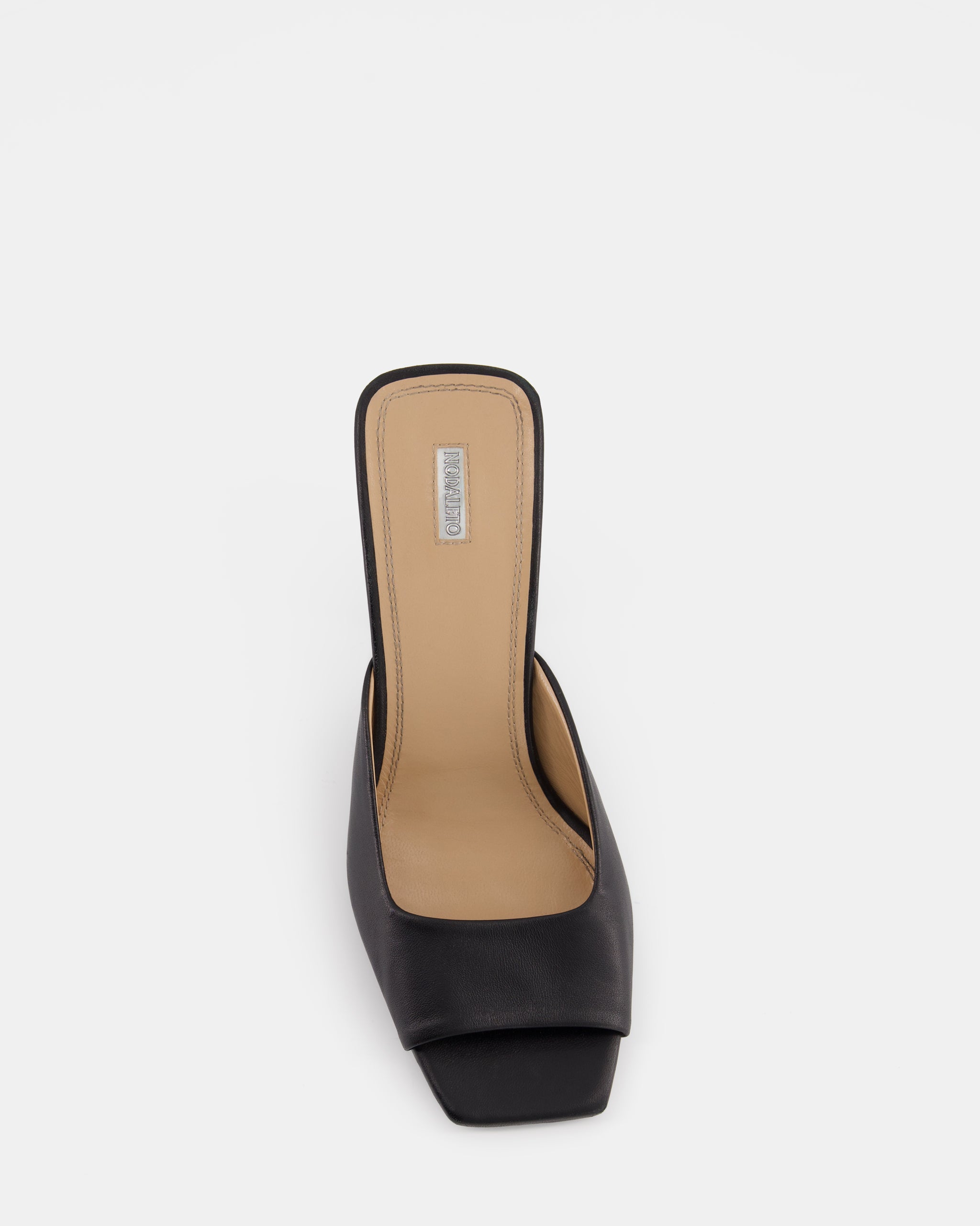 Nodaleto Nodstalgia Brooke mules noir nappa talon 9 cm