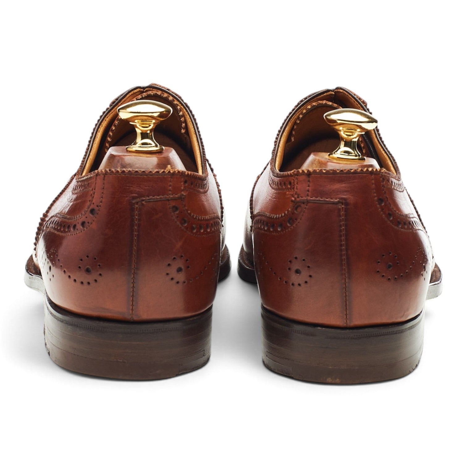 Gordon Scott Broker richelieu brogue cuir marron UK 9