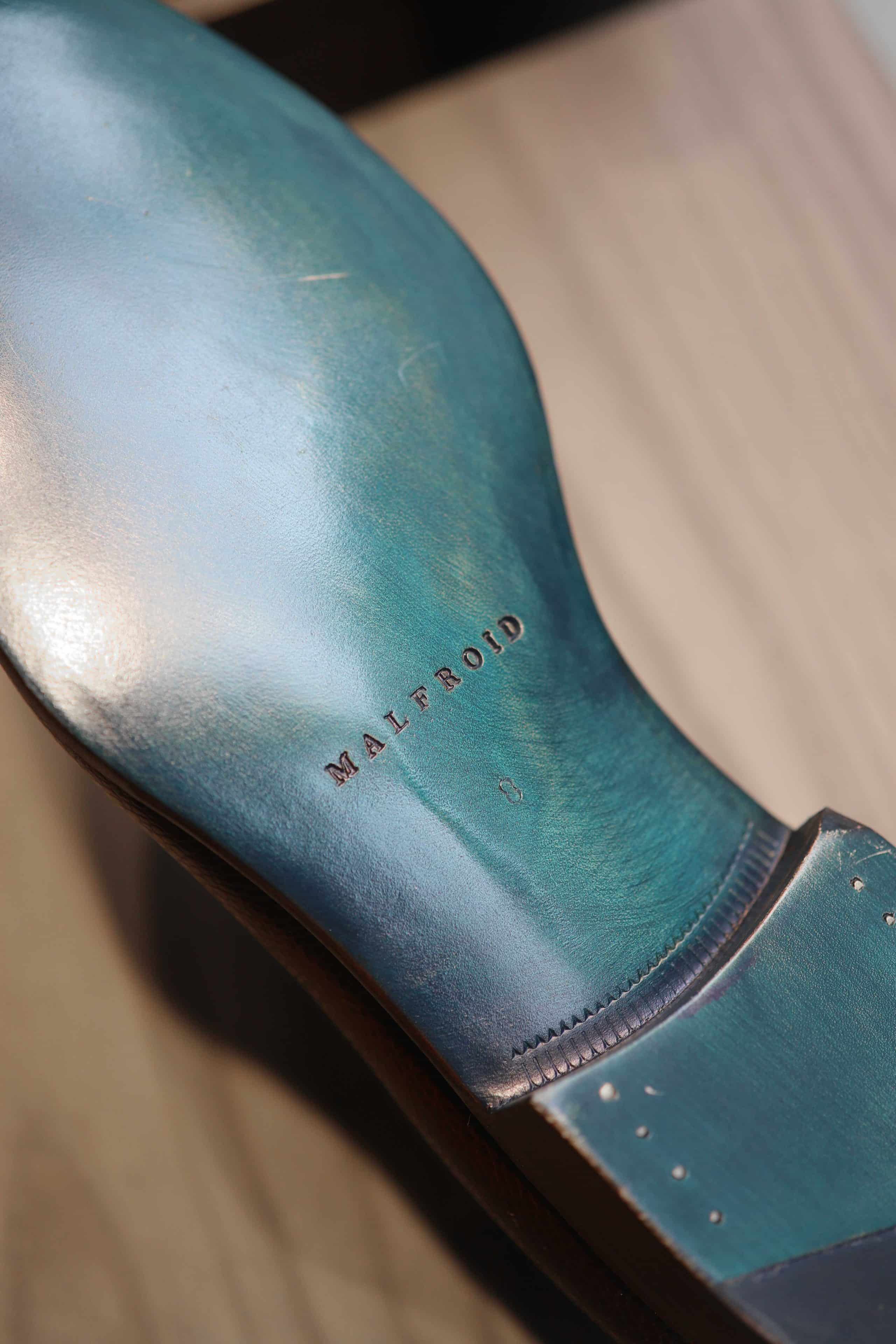 Malfroid Reserve Newport mocassins cordovan cuir