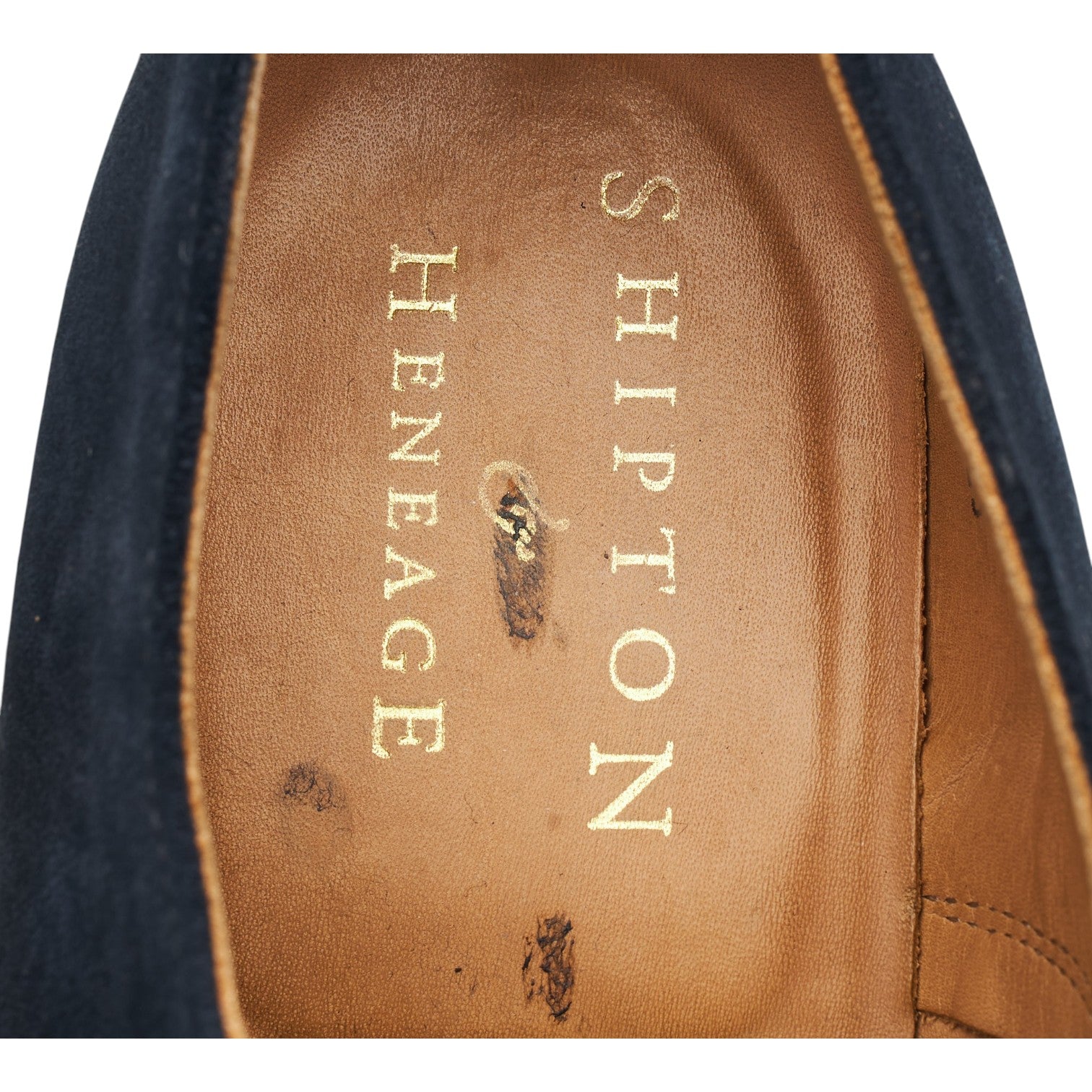 Shipton Heneage derbies suède bleu marine UK 10,5