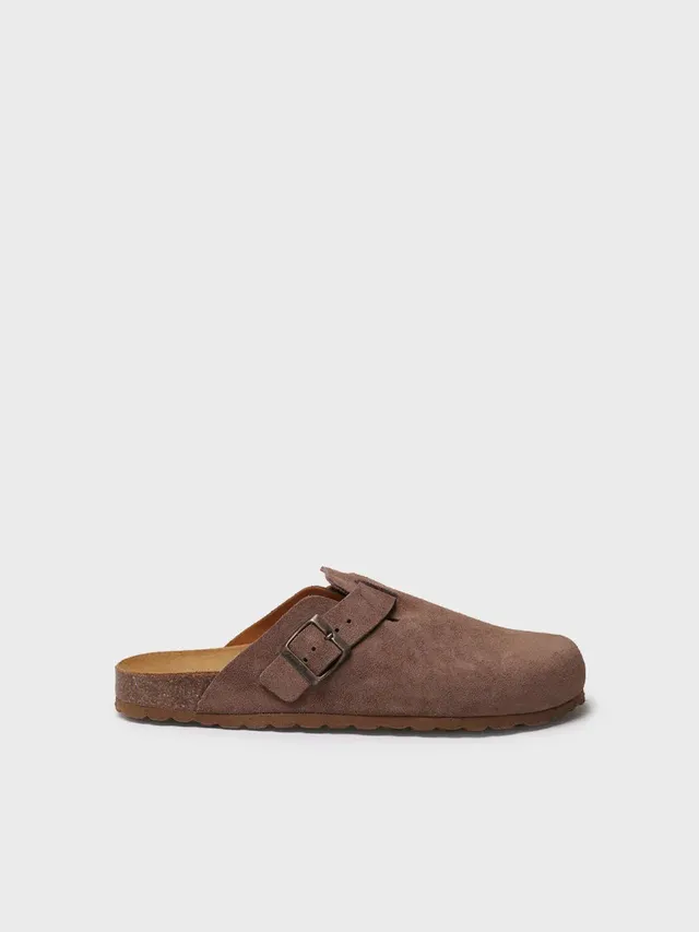 Toni Pons Gregor-QT sabot homme suède boucle liège