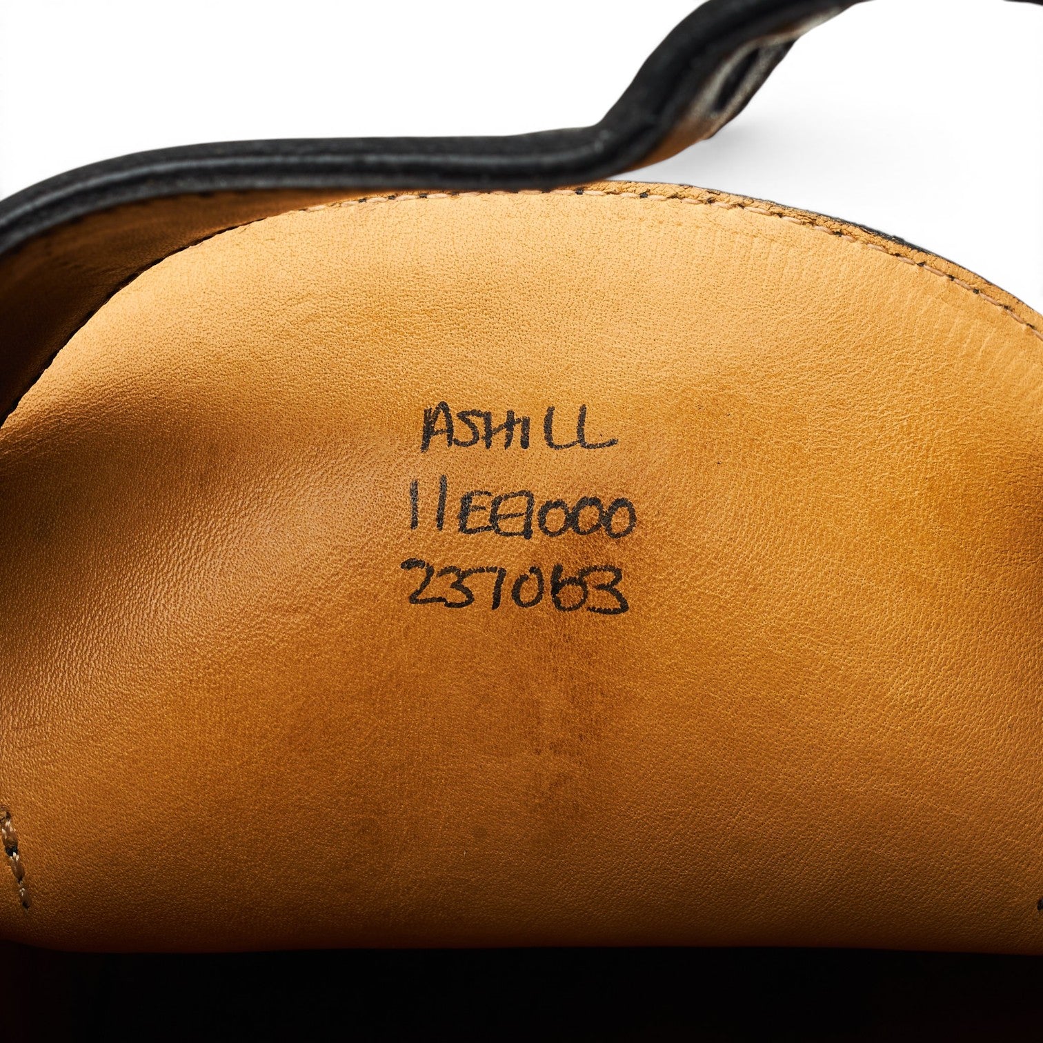 John Lobb Ashill monk cuir noir 11 large cousu Goodyear