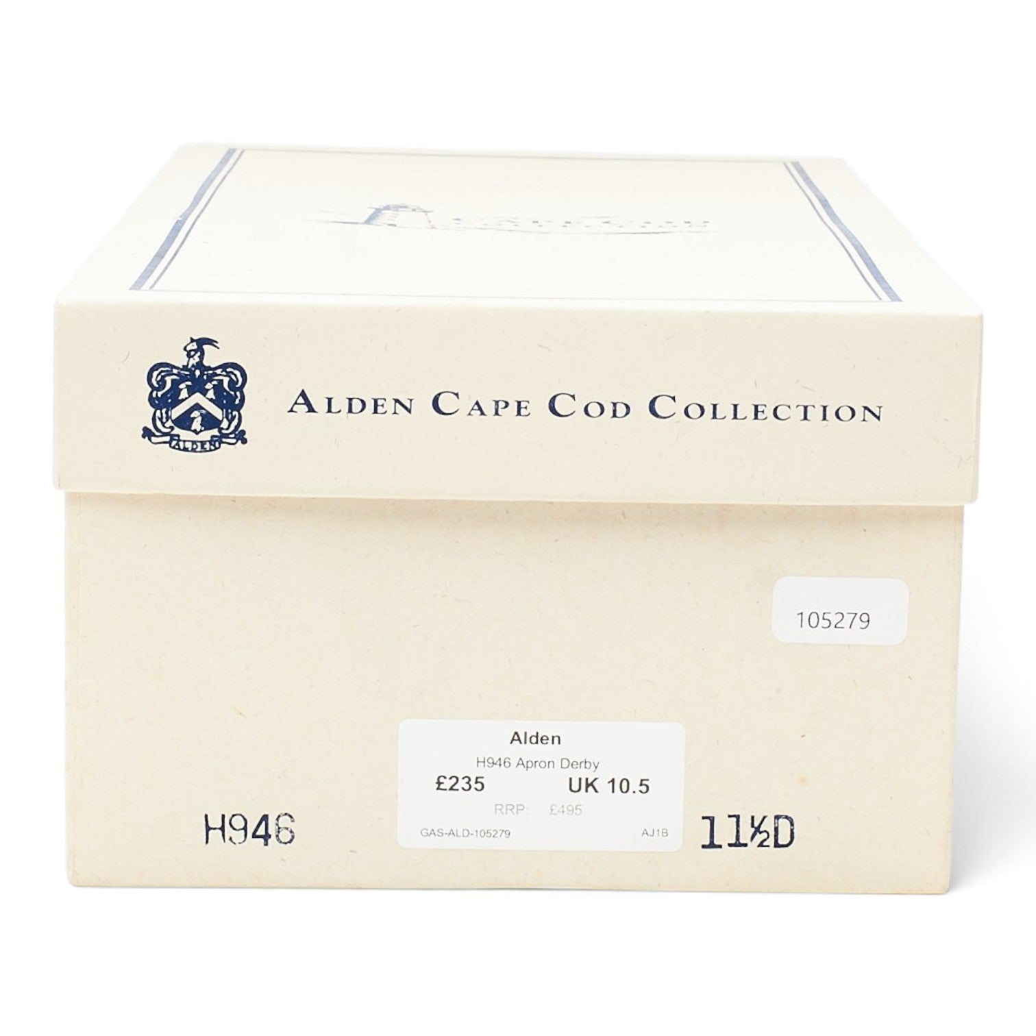 Alden H946 derbies cuir marron pointure UK 10,5