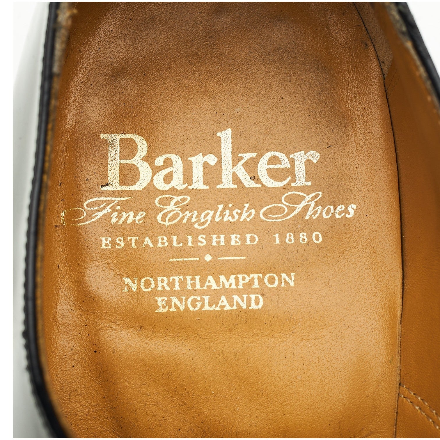 Barker Arnold oxford cuir noir 8 étroit semelle cuir