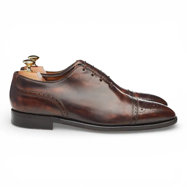Bontoni Del Corso oxford cuir marron foncé 9,5 UK