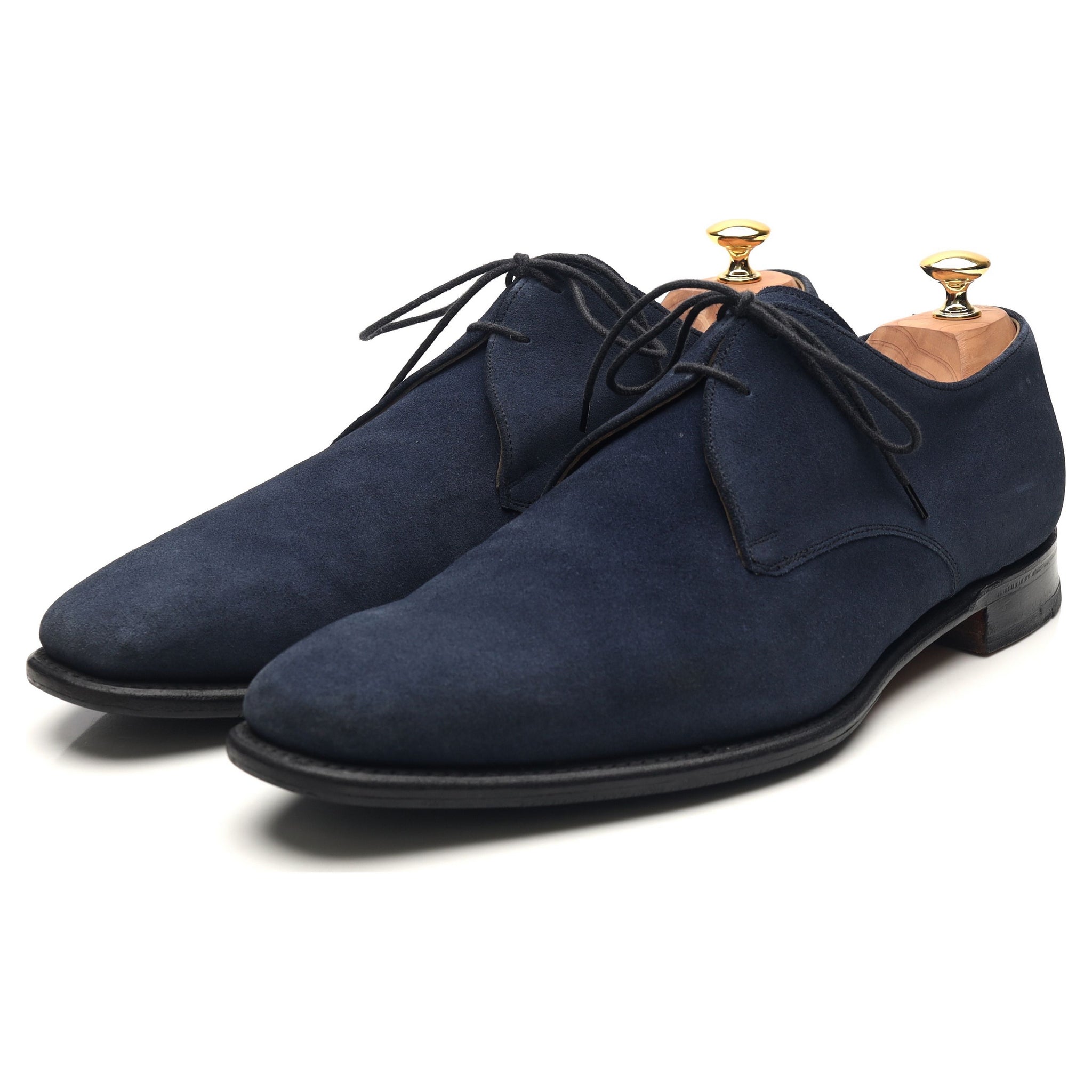 Cheaney Matt derby daim bleu marine UK 12
