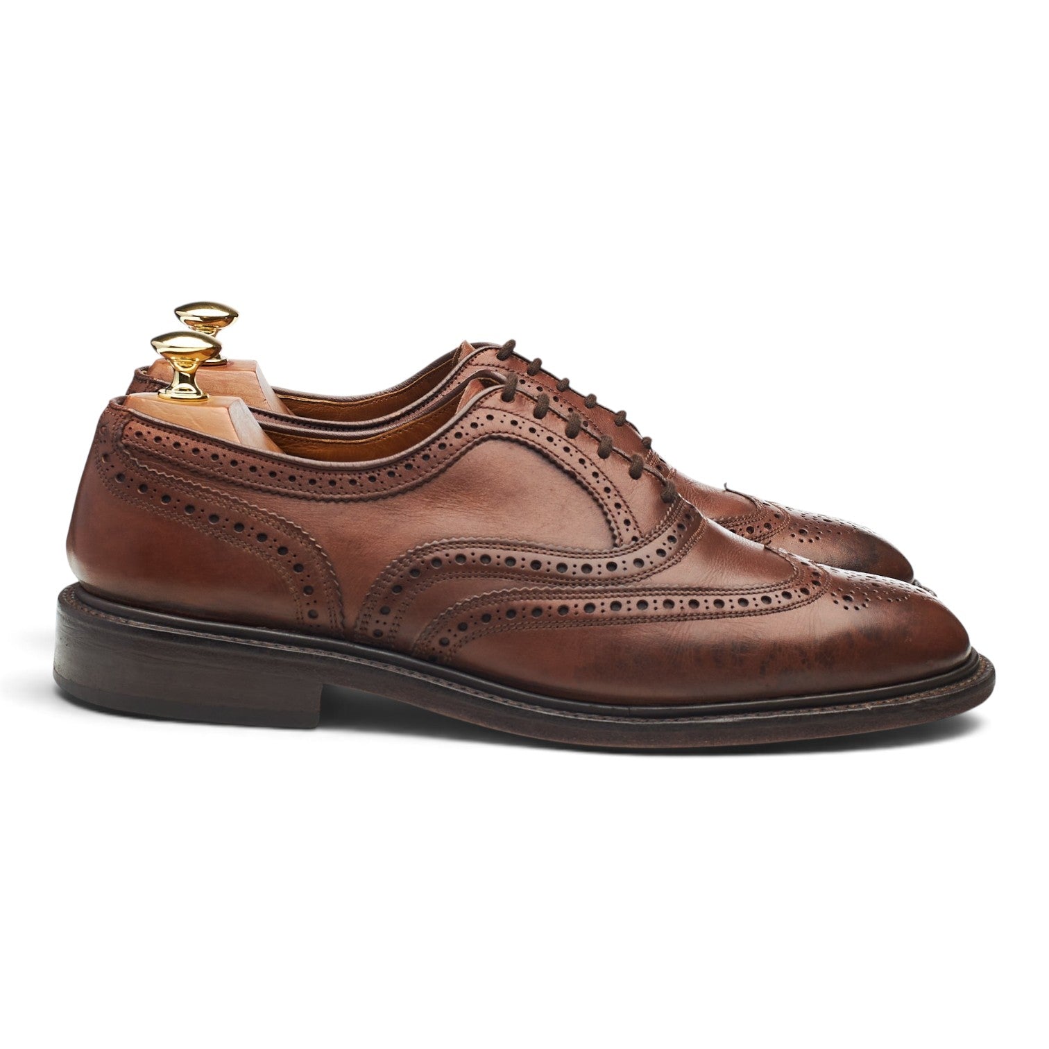 Tricker's Oxford chaussures brogues cuir marron pointure UK 9