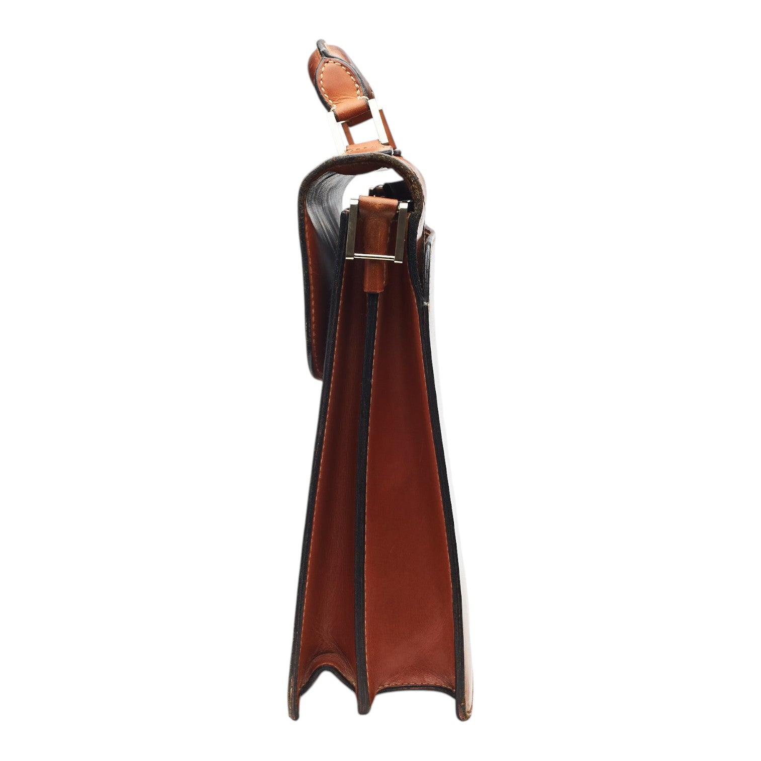 Dunhill Alfred serviette cuir marron 40 cm