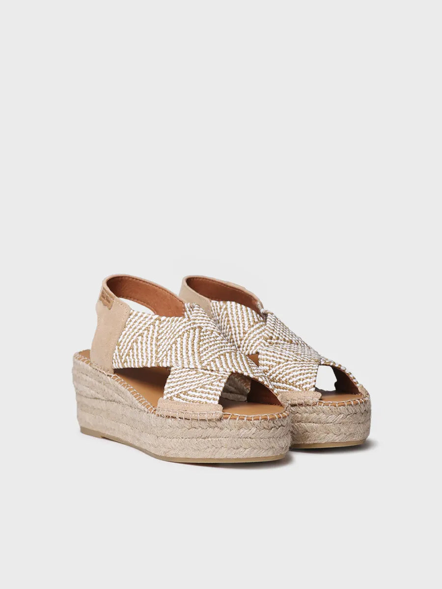 Toni Pons Masai espadrille compensée piedra femme