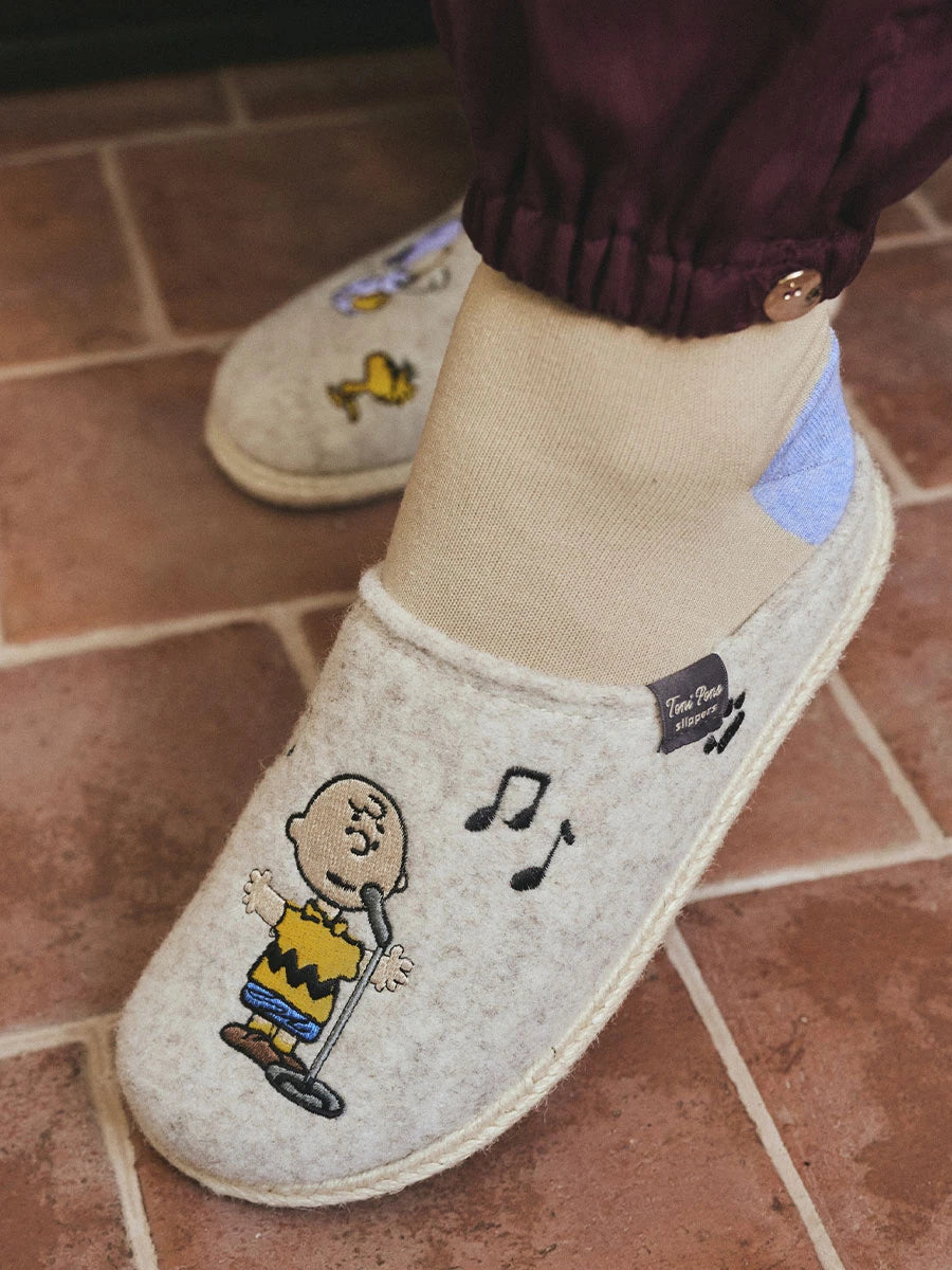 Toni Pons Snoopy chausson feutre femme motif Snoopy