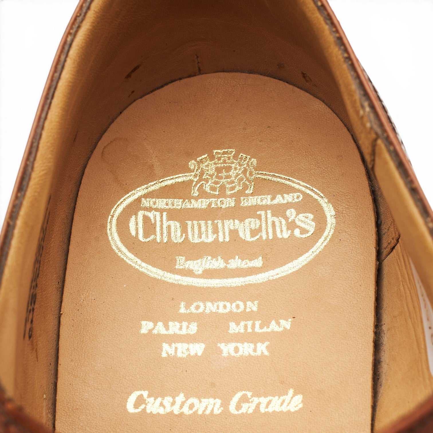 Church's Chetwynd oxford cuir cognac UK 8
