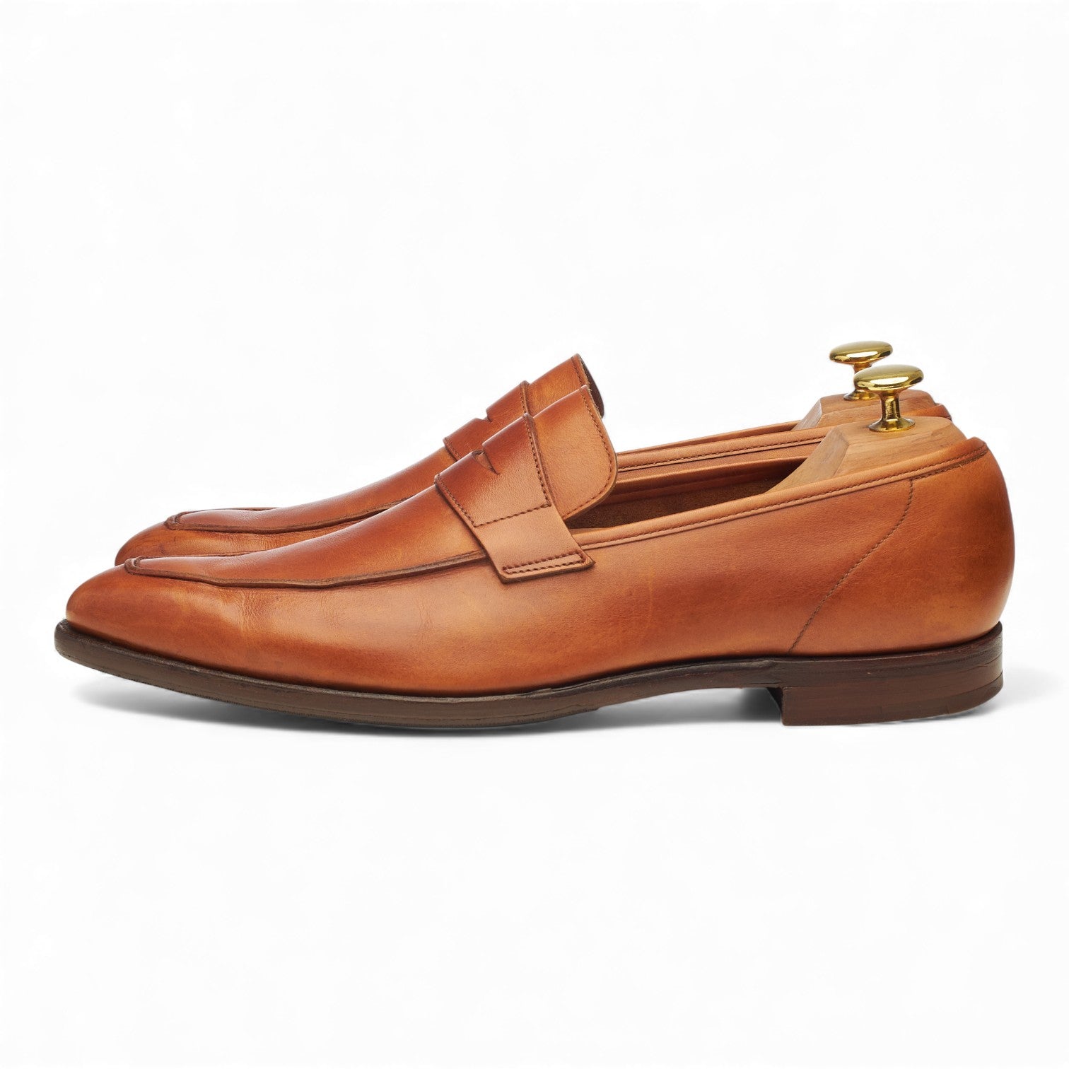 George Cleverley George mocassin cuir marron UK 8,5