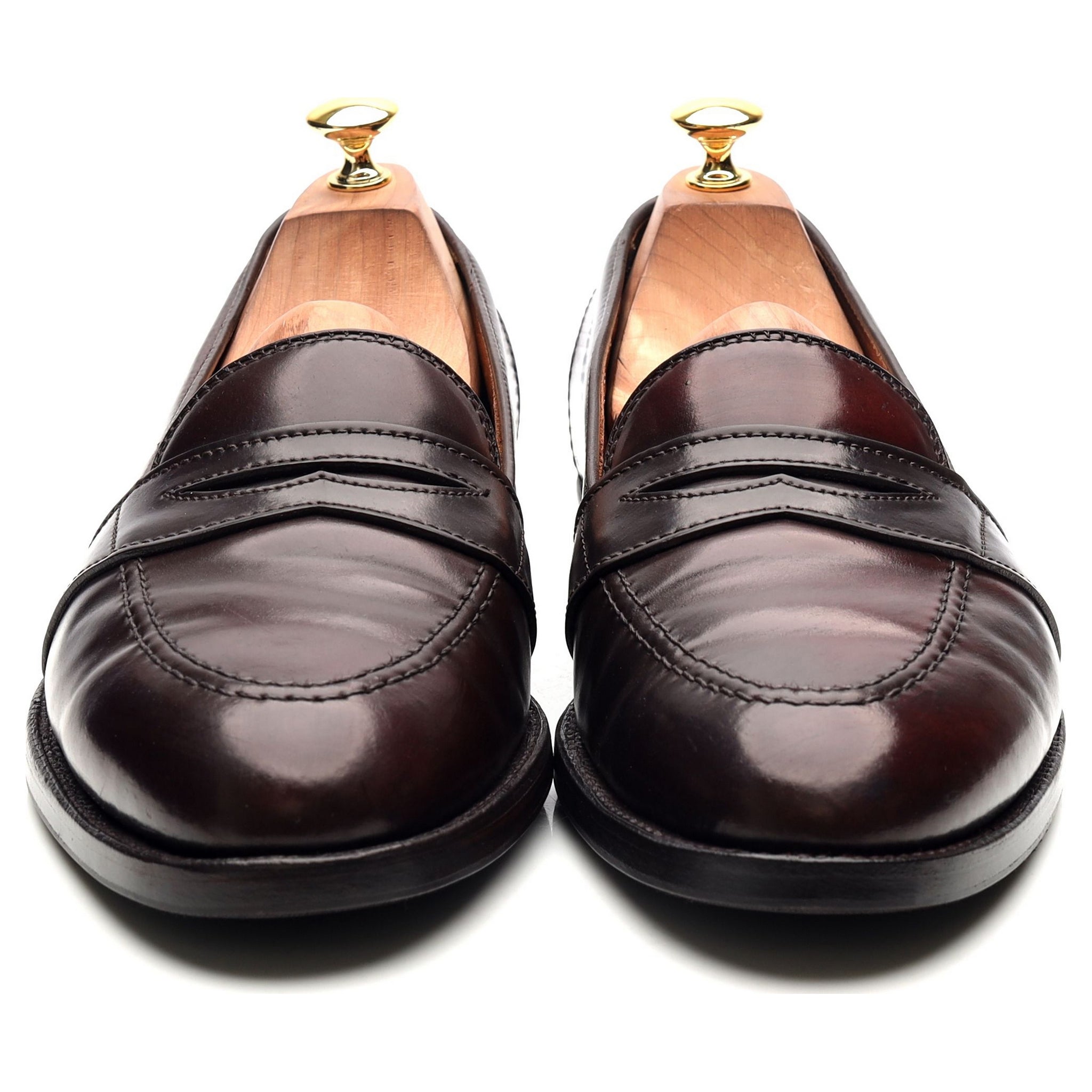 Alden 684 mocassins cuir cordovan bordeaux UK 10