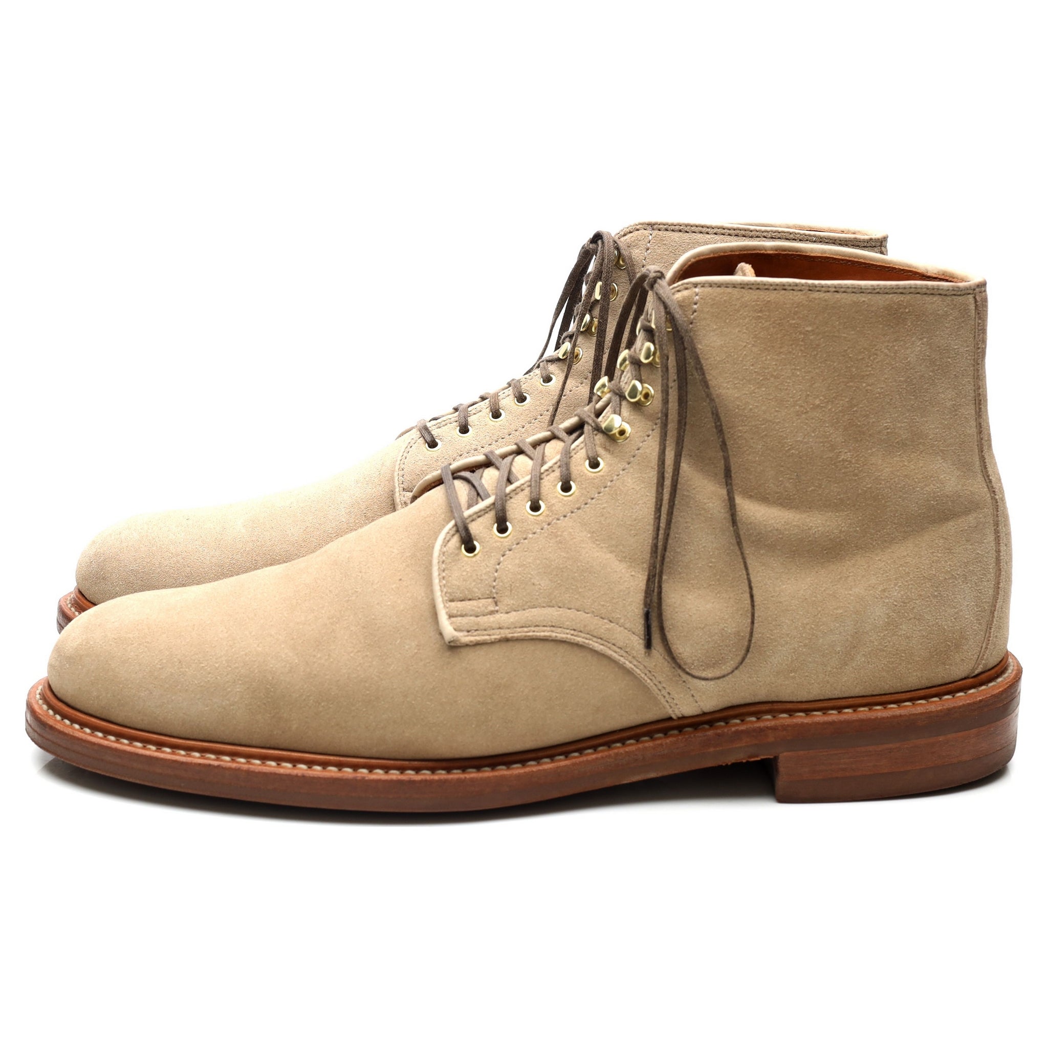 Viberg Service Boots bottines daim beige UK 11