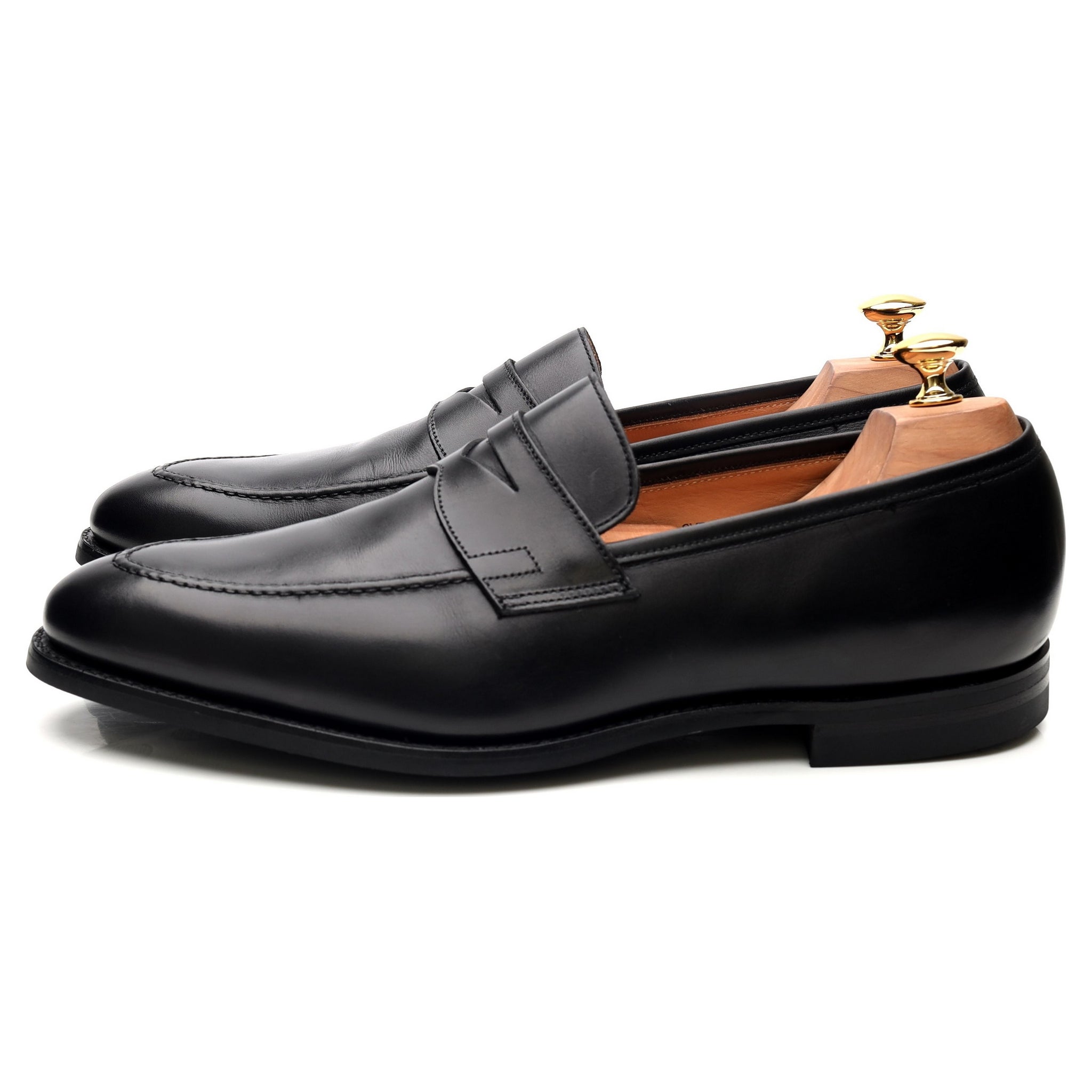 Crockett & Jones Sydney mocassins cuir noir UK 10