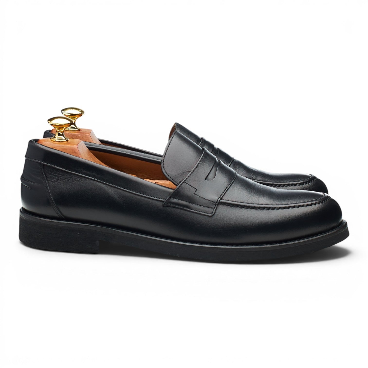 Shipton & Heneage Crane mocassin cuir noir 8,5