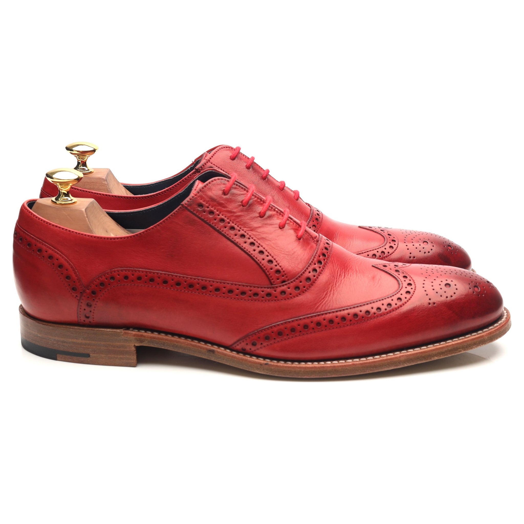 Barker Valiant derbies cuir rouge pointure 9