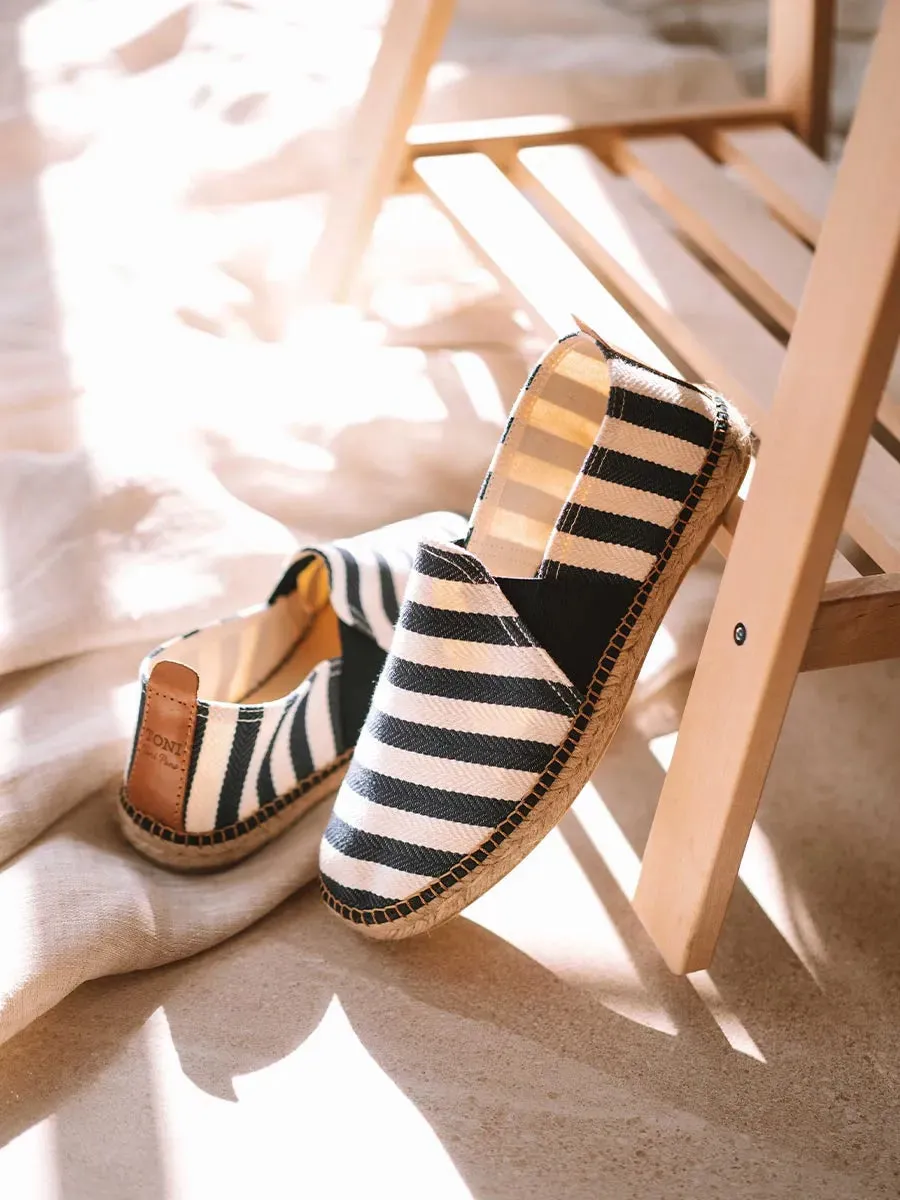 Toni Pons Dustin espadrille homme toile rayée marine