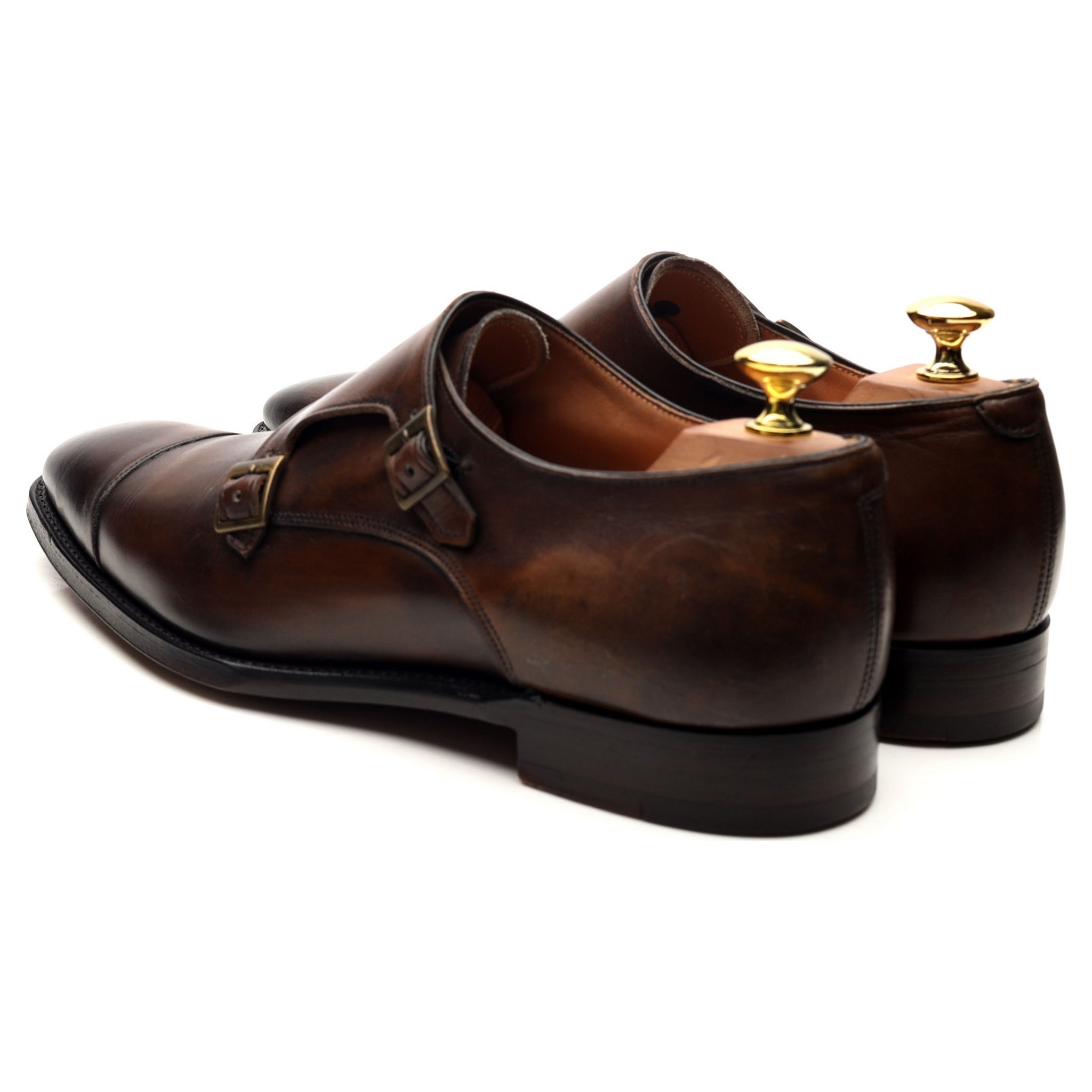 Cheaney Lyndon II bottines monks cuir marron UK 8