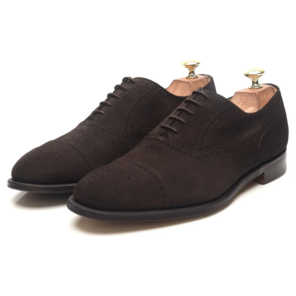 Shipton & Heneage Harris oxford daim marron UK 8.5