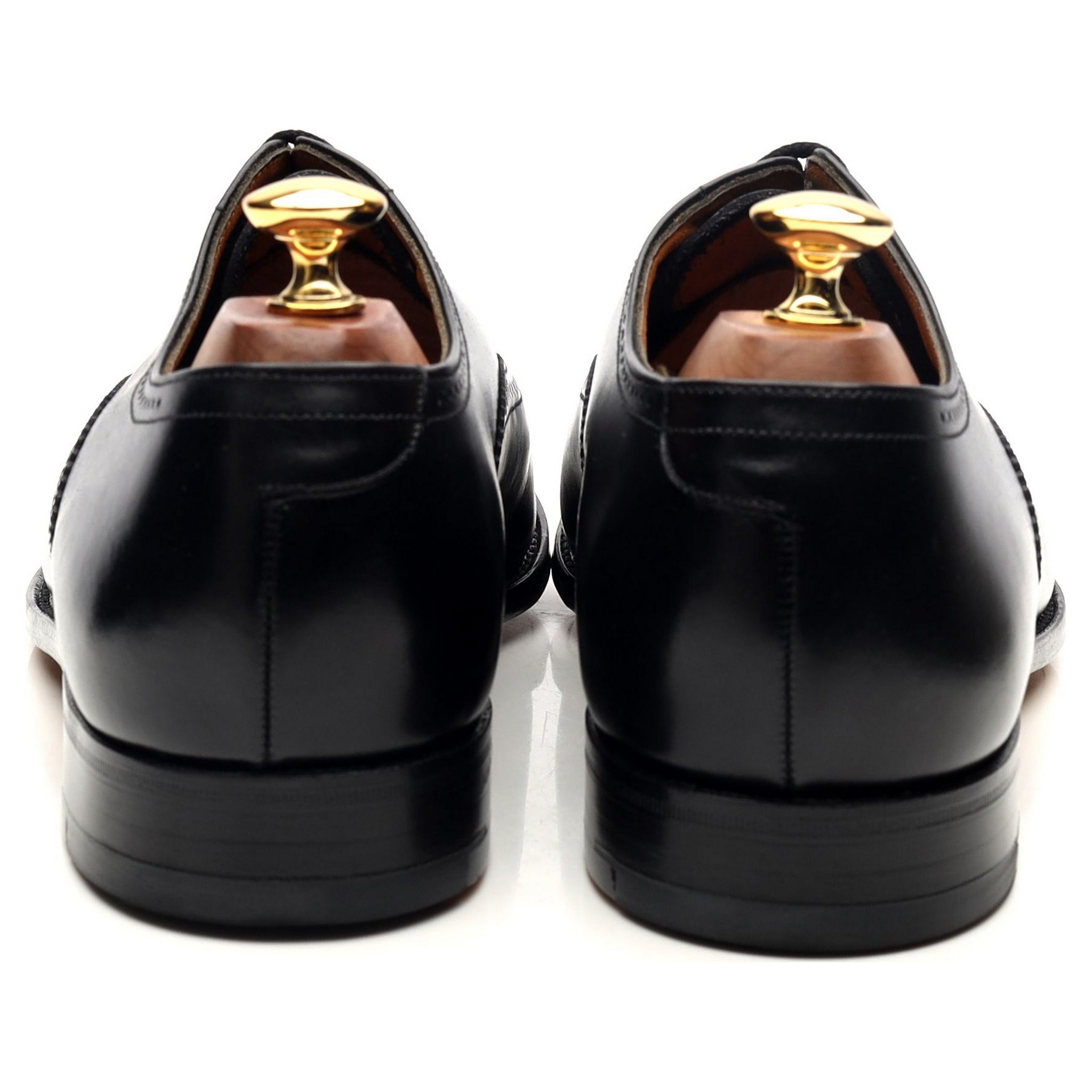 Grenson oxford semi-brogues cuir noir veau 9 UK