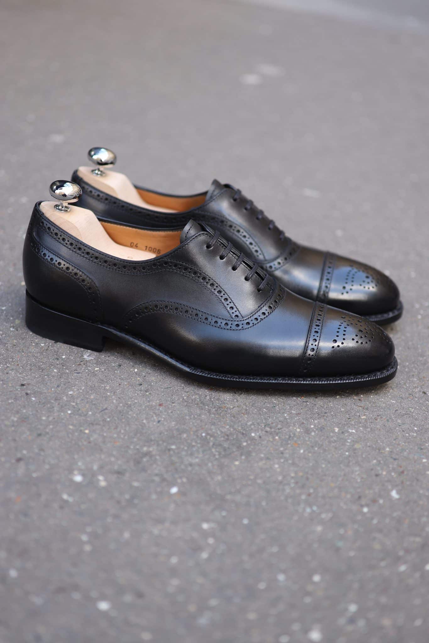 Malfroid Rosewood II richelieu cuir noir Goodyear