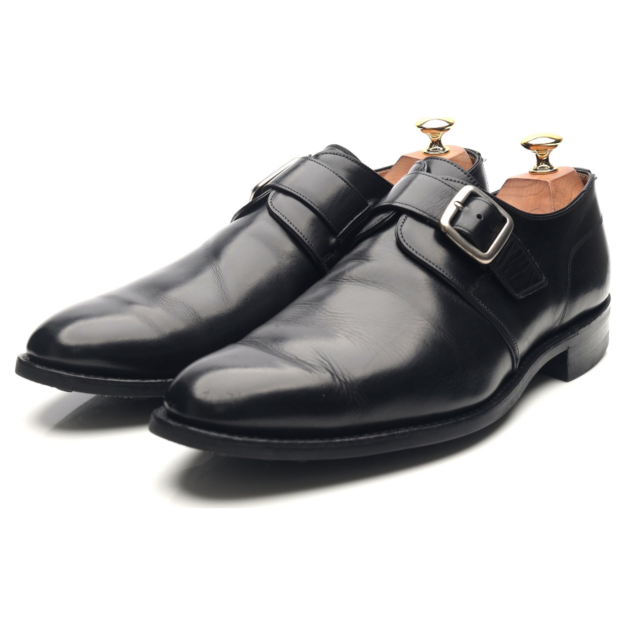Cheaney Moorgate monk cuir noir pointure 9,5