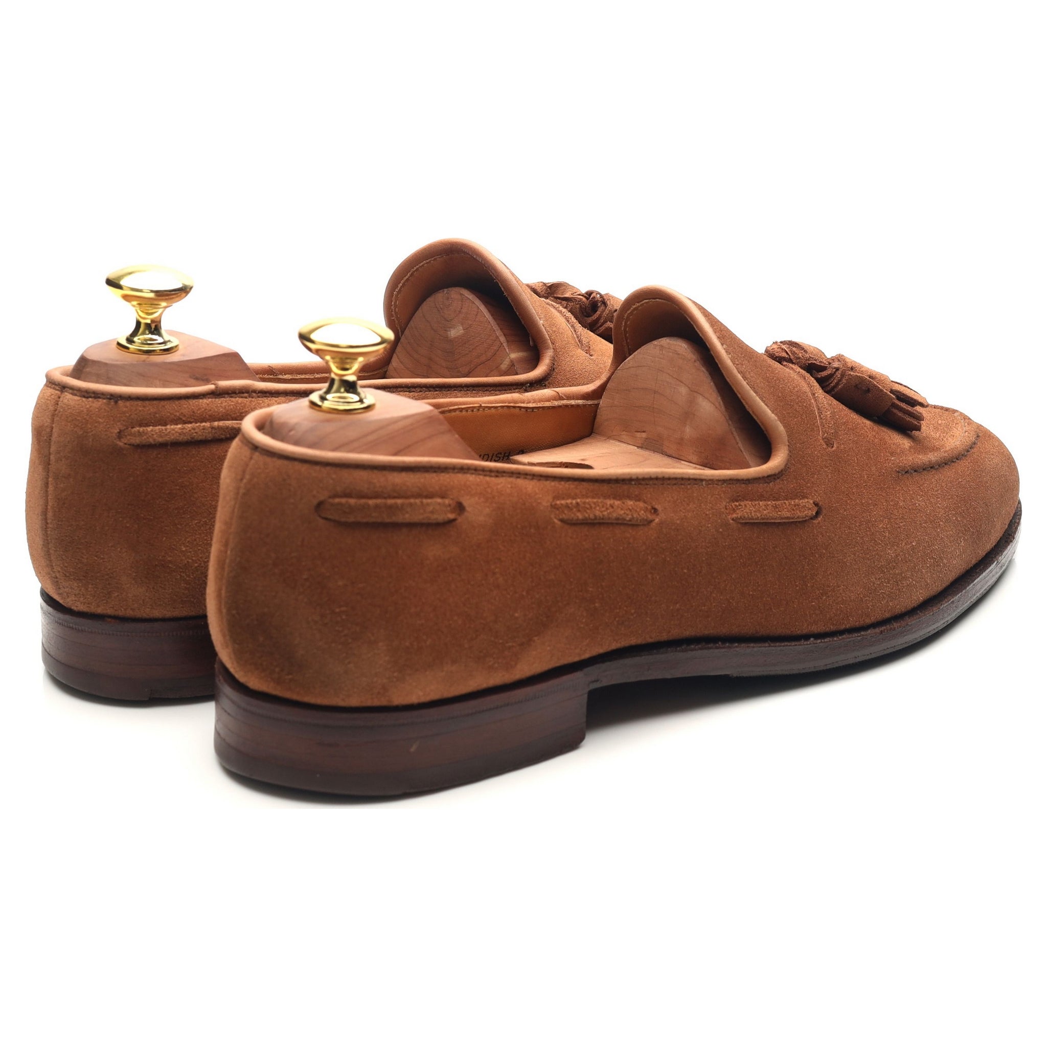 Crockett & Jones Cavendish 2 mocassins daim marron UK 8.5