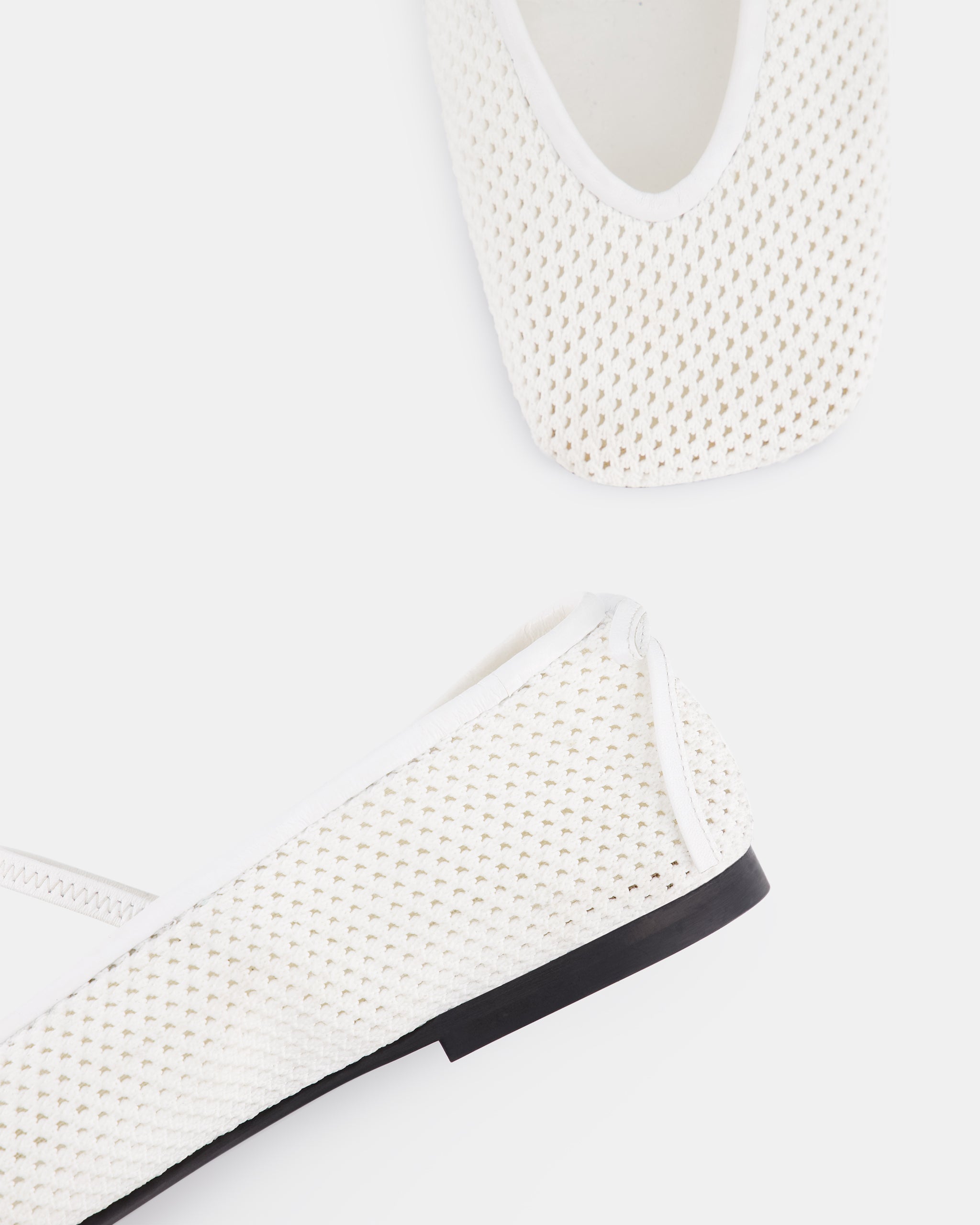 Nodaleto Bulla Node 5 ballerines crochet blanc