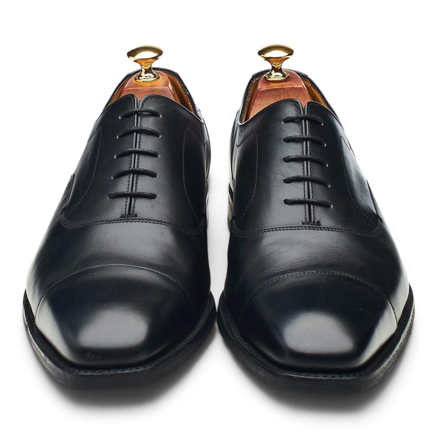 Barker Liam oxford cuir noir bout droit UK 9