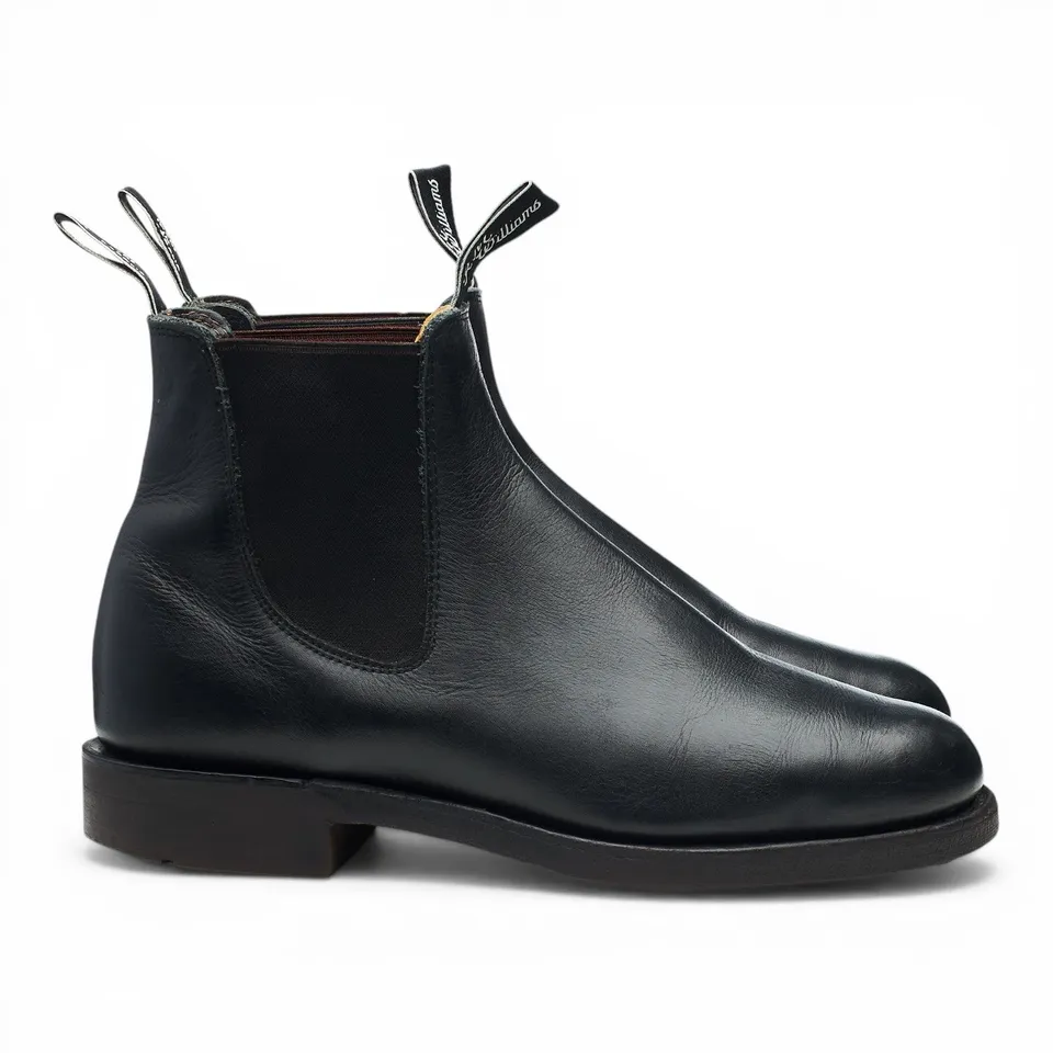 R.M. Williams Comfort Turnout Bottines chelsea cuir noir UK 7.5