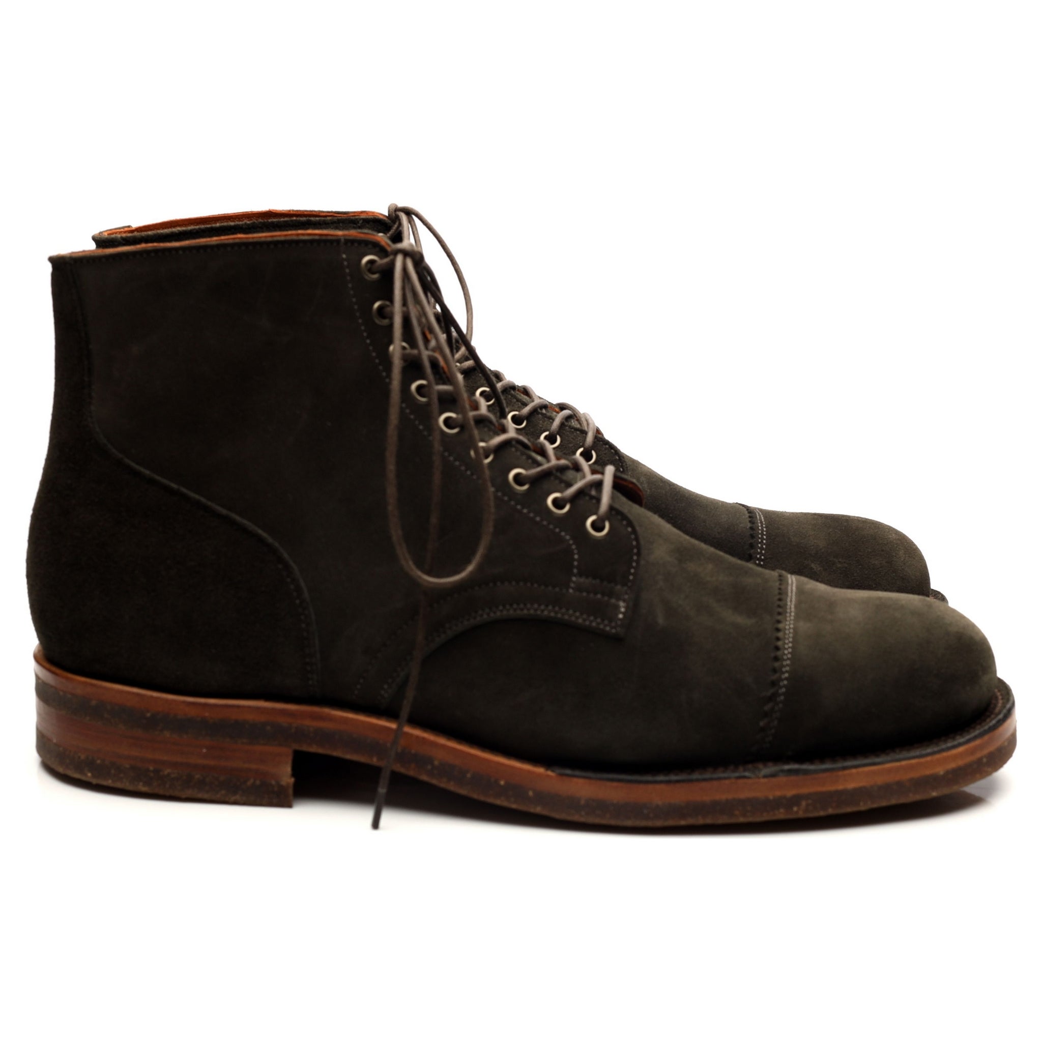 Viberg Service bottines daim vert pointure UK 10