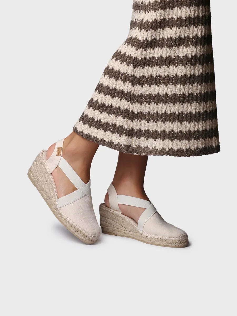 Toni Pons Ter espadrille femme compensée lin vegan