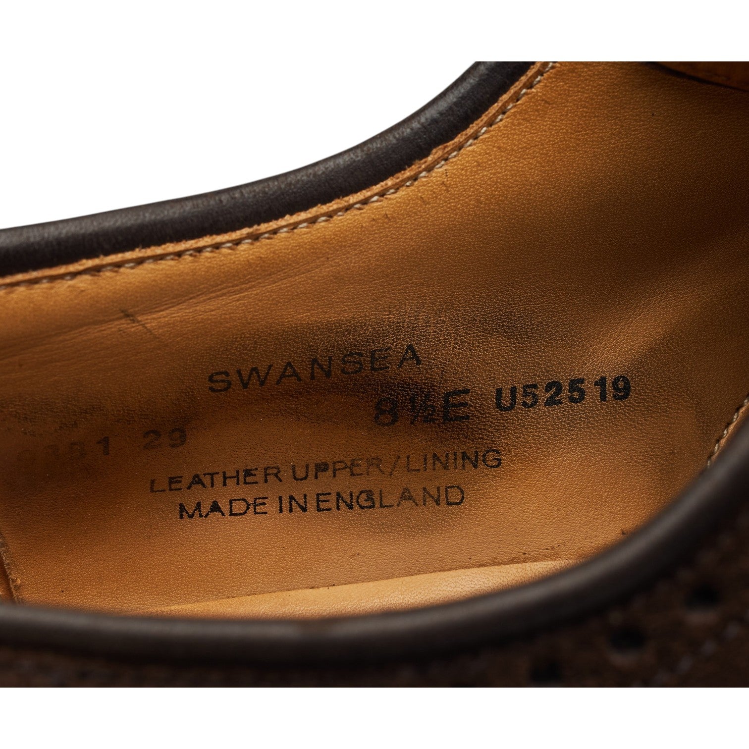 Crockett & Jones Swansea derbies daim marron UK 8.5