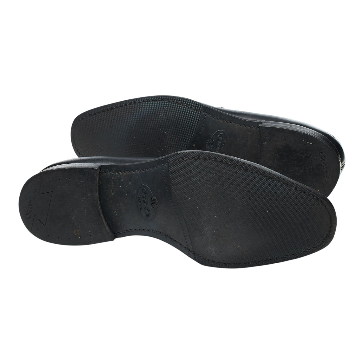 Church's Clay mocassin cuir noir 8 bout fendu