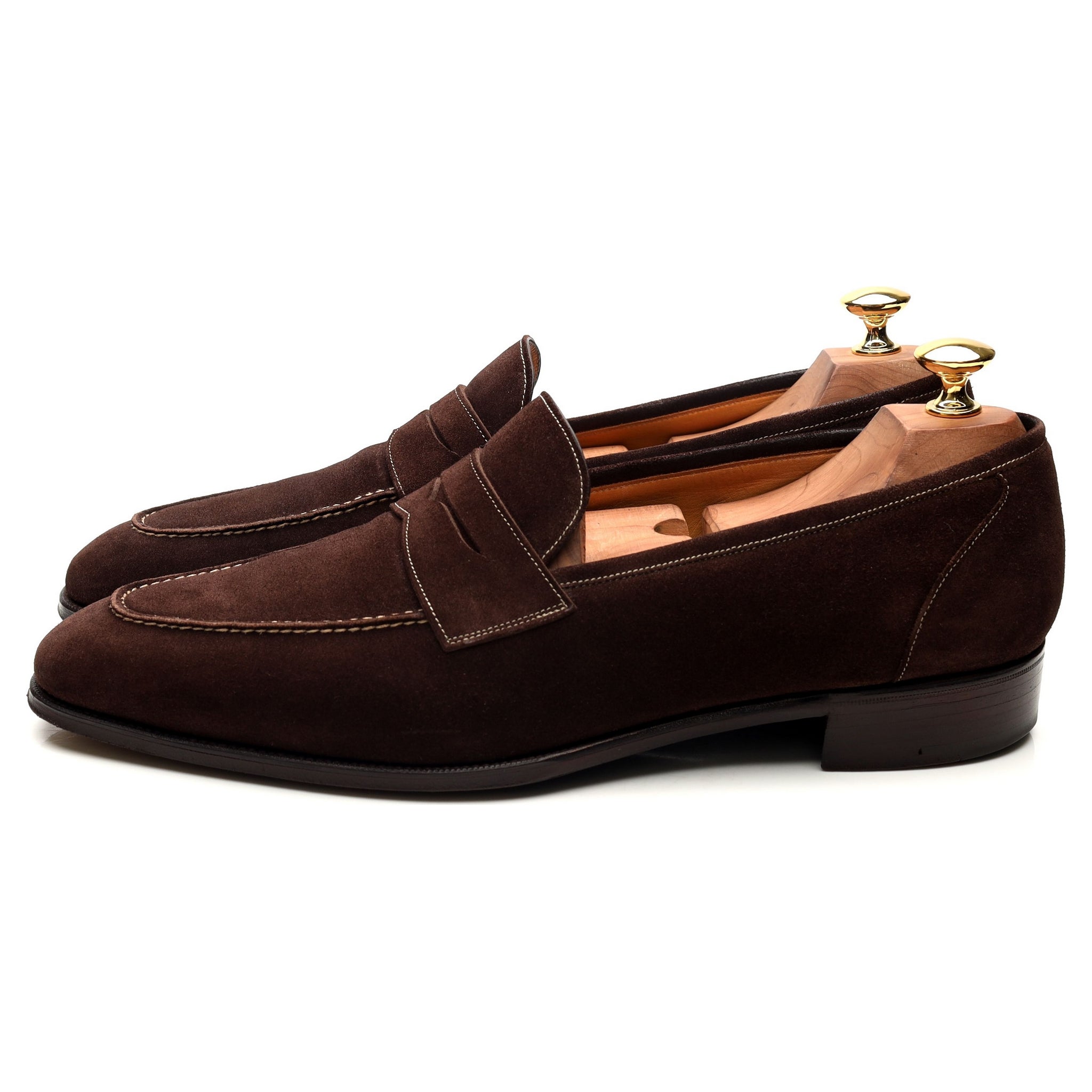 Gaziano & Girling Holkham mocassins daim marron UK 9,5