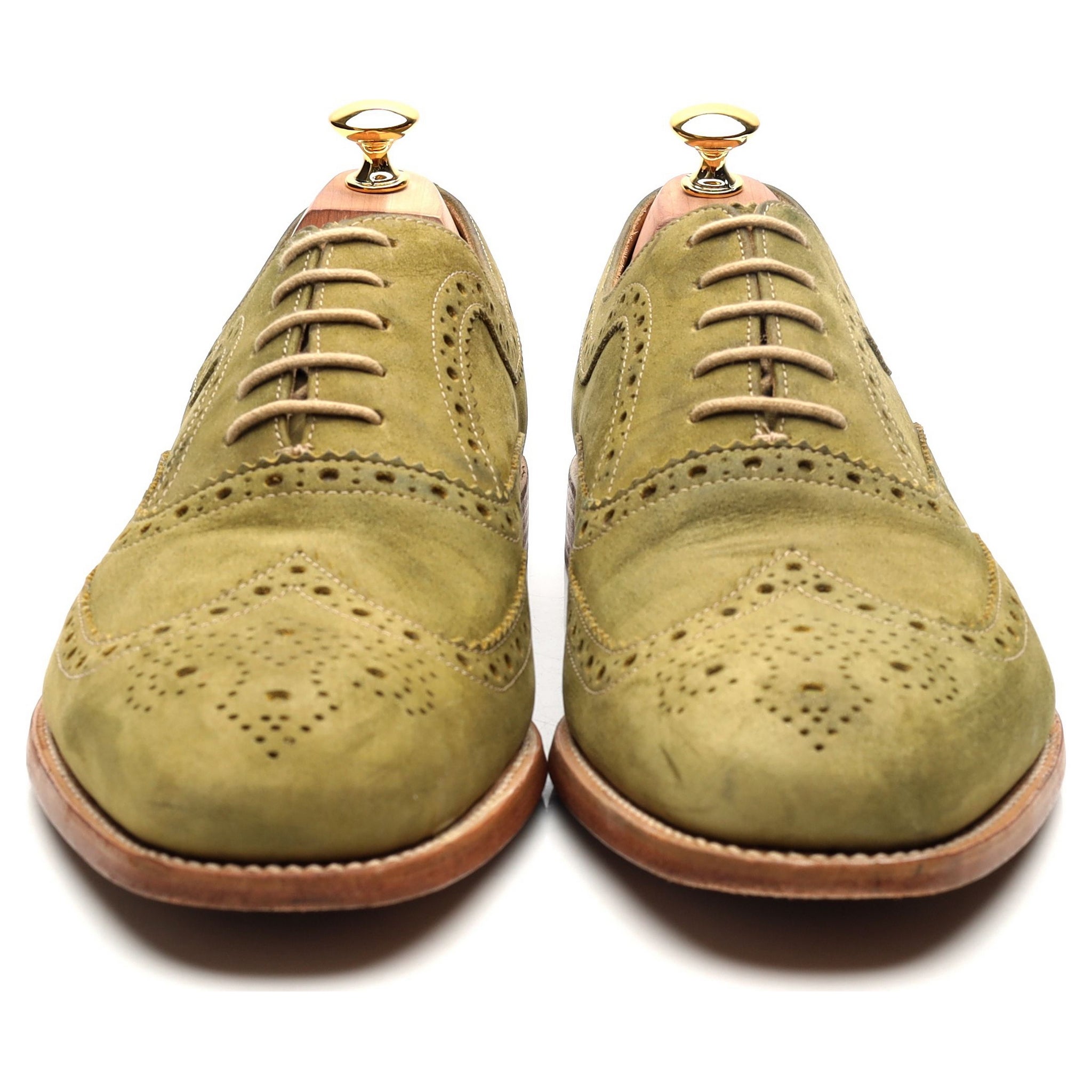 Loake Tye richelieu nubuck vert UK 11
