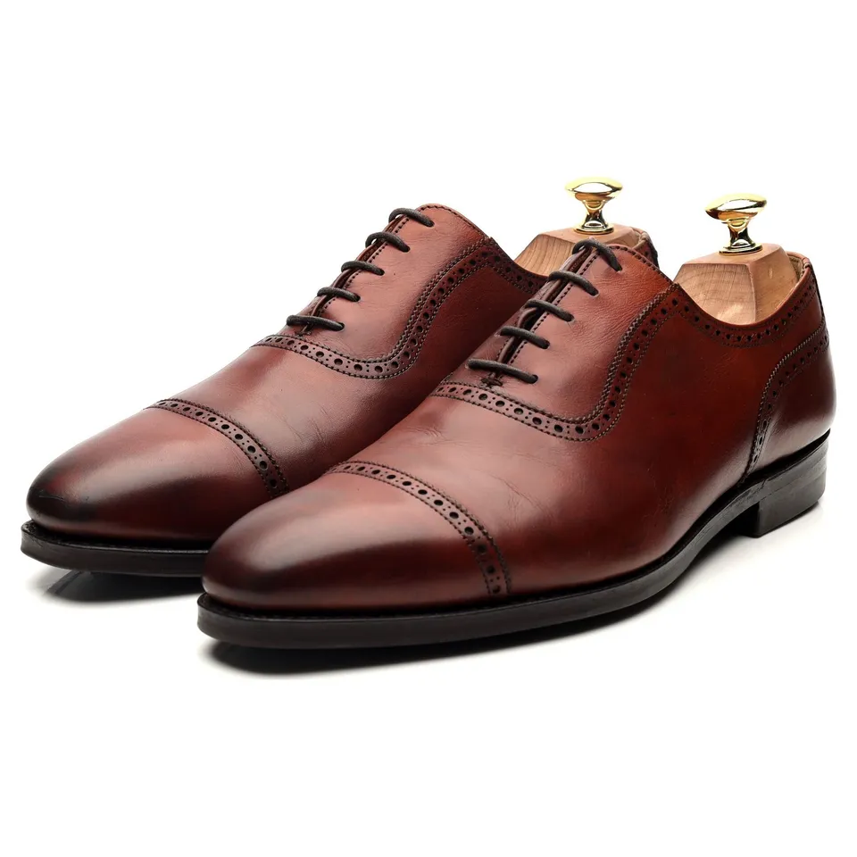 Crockett & Jones Westbourne richelieu cuir marron 8.5
