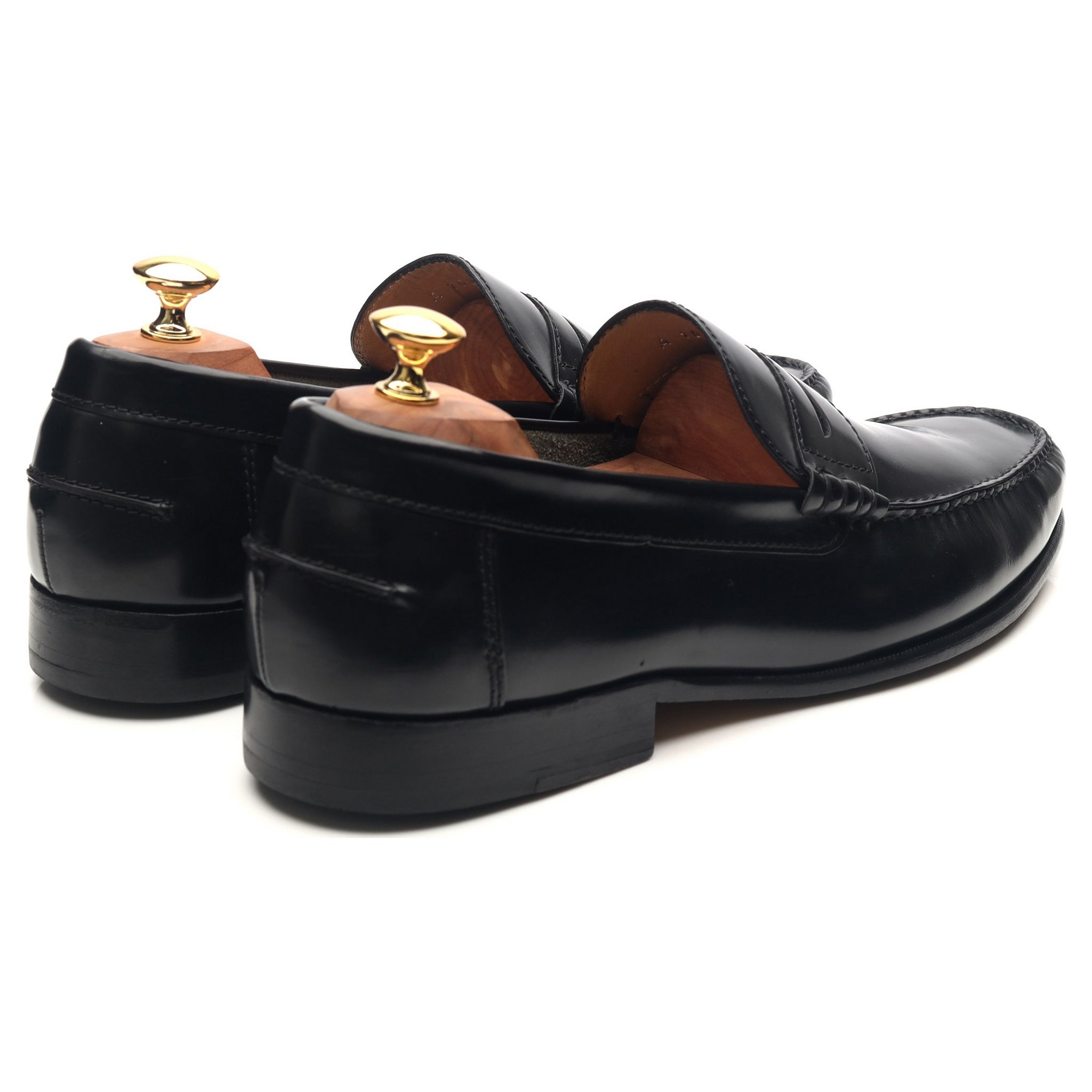 Barker Newington mocassins cuir noir UK 10.5 F