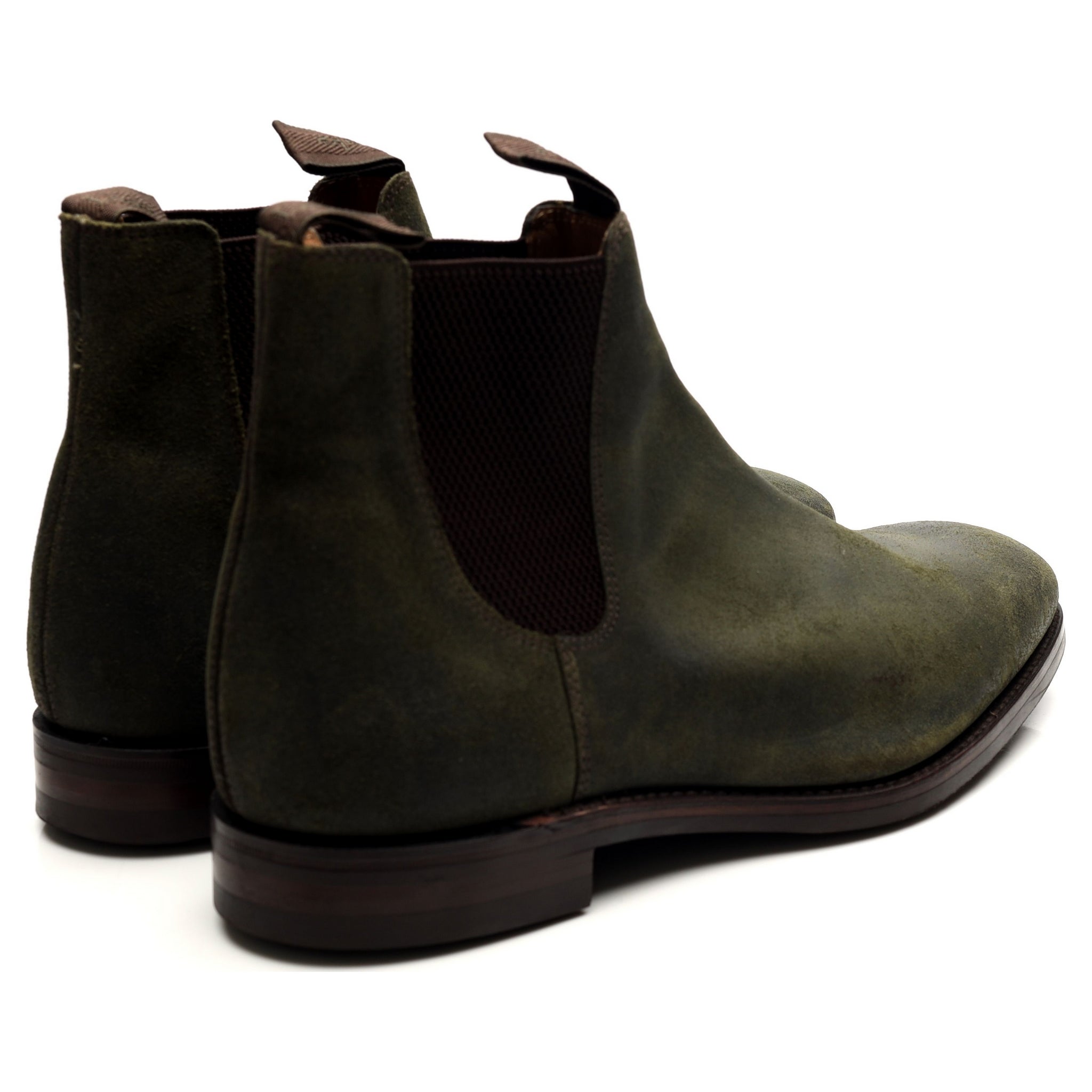 Loake Chatsworth bottine chelsea daim vert 12 large