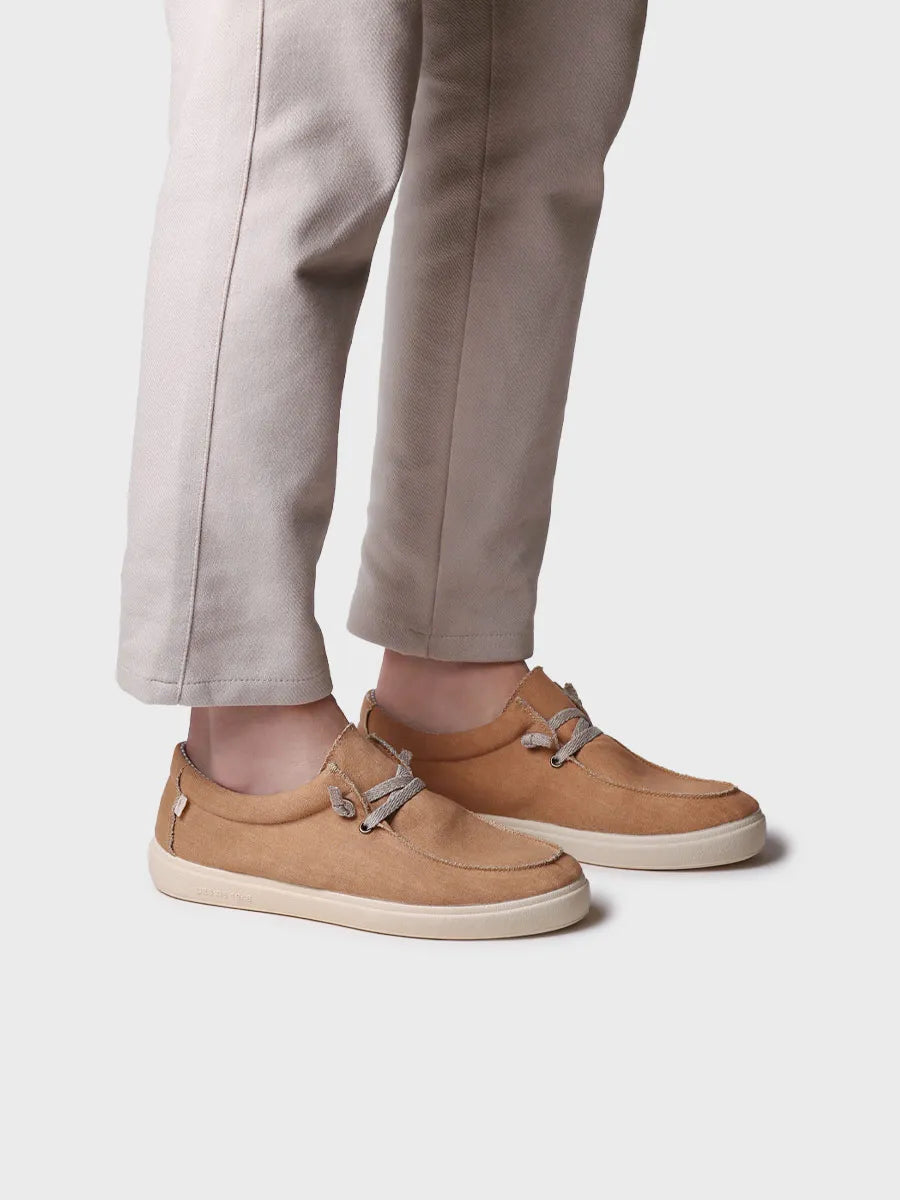 Toni Pons Ian espadrilles homme toile camel vegan