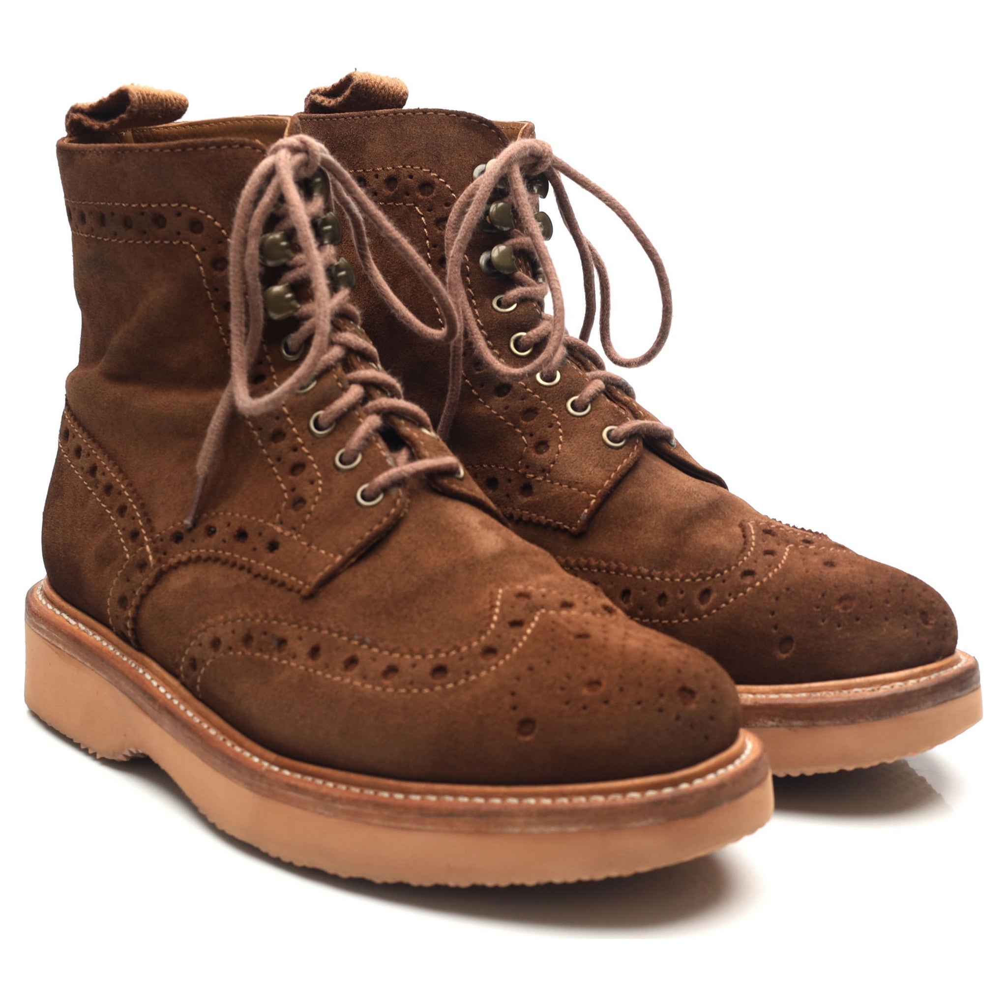 Grenson Fred boots suède marron pointure UK 8 large