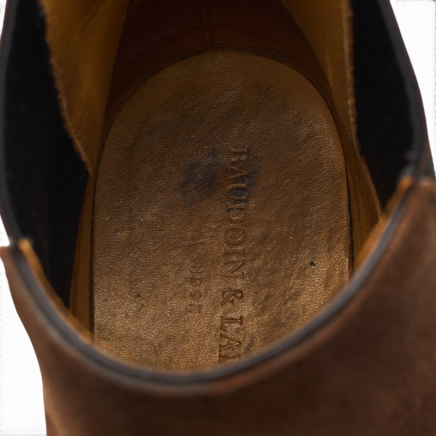 Baudoin & Lange Hicks bottines chelsea daim marron UK 9