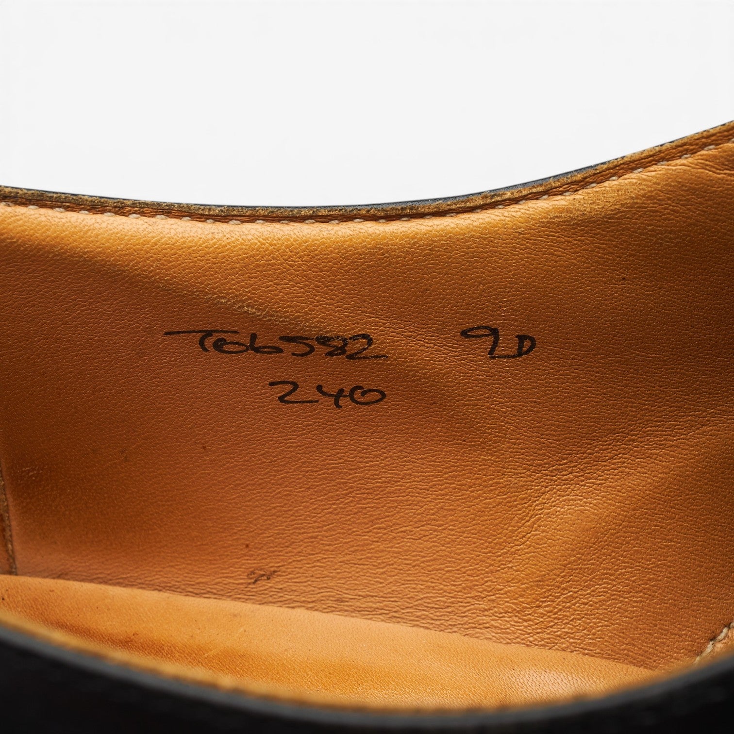 Peal & Co monk strap cuir noir 8,5 UK