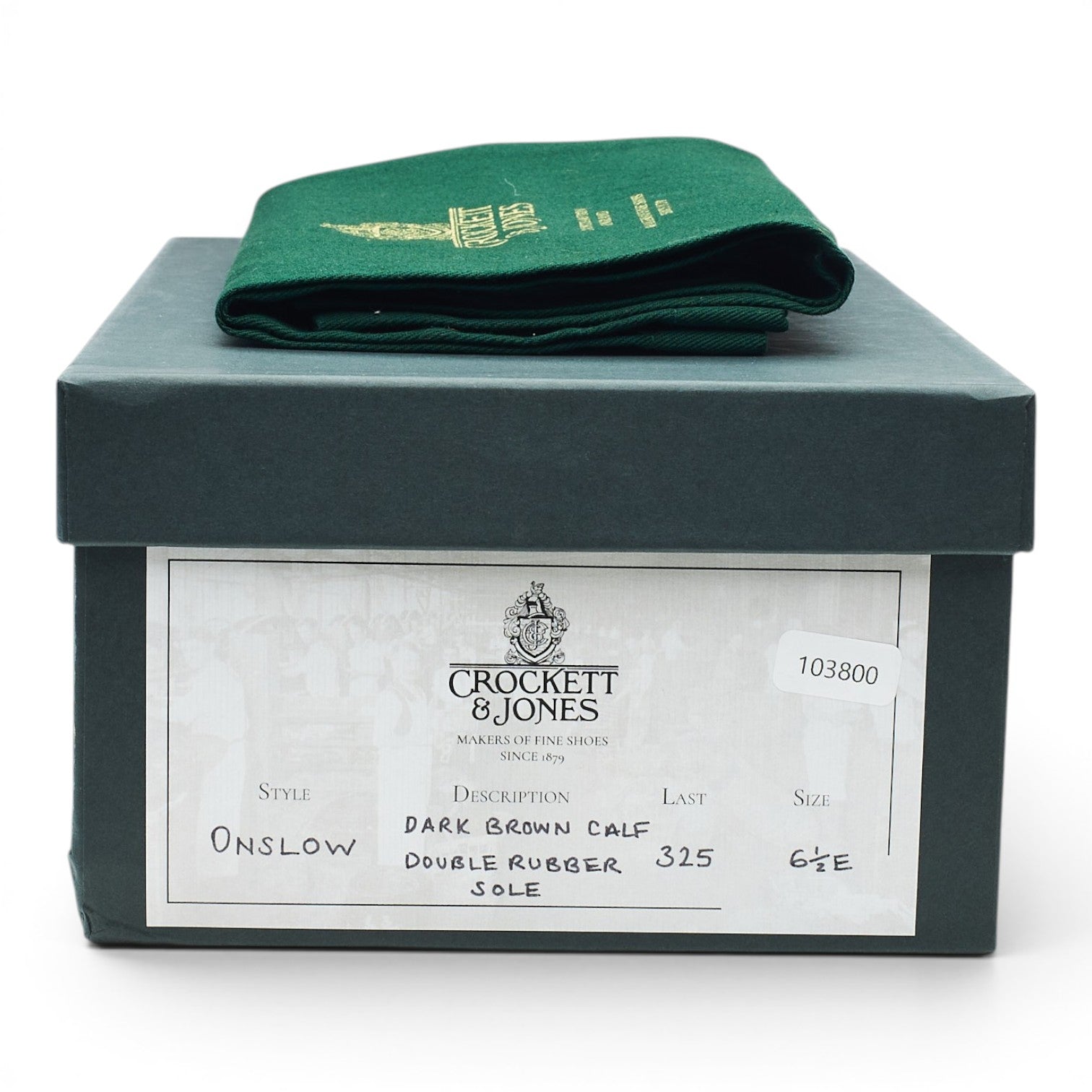 Crockett & Jones Onslow derby cuir marron 6,5 semelle gomme