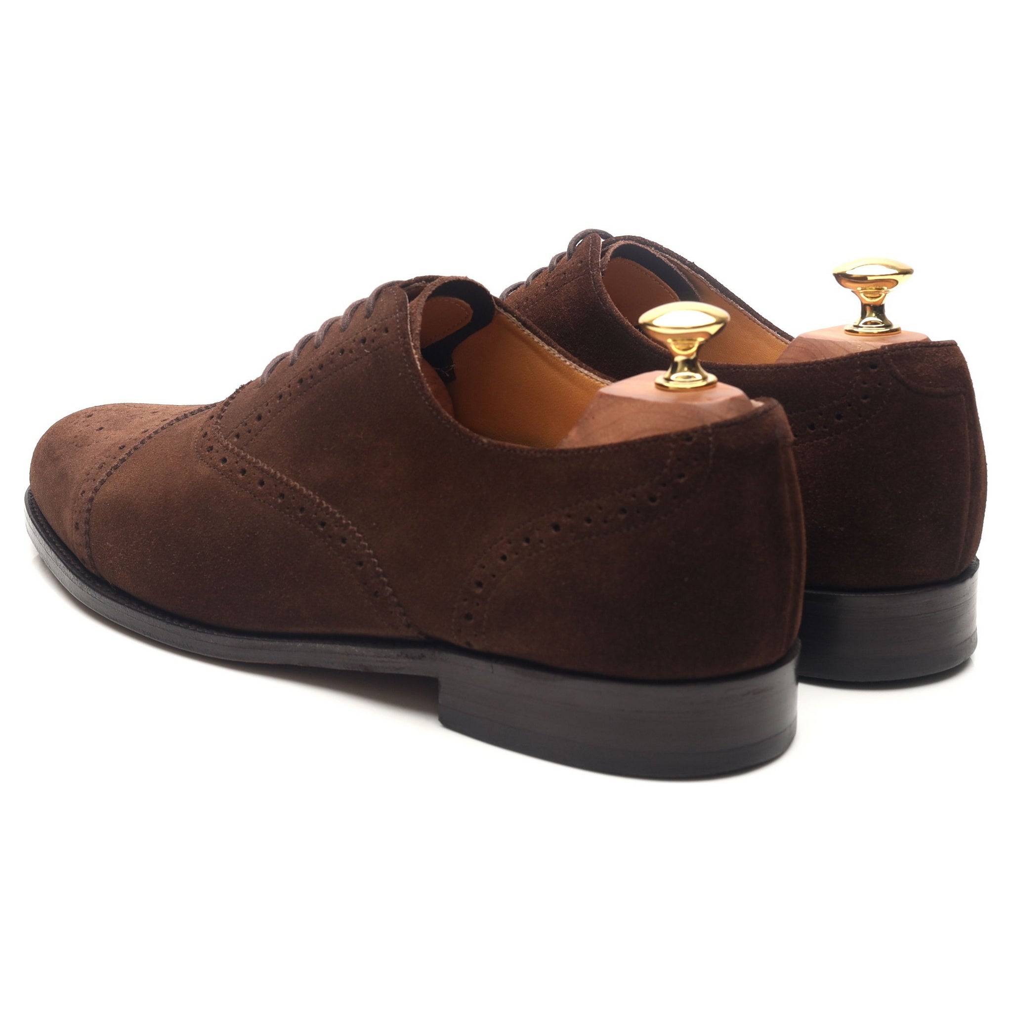 Barker oxford semi-brogue suède marron UK 8.5 G