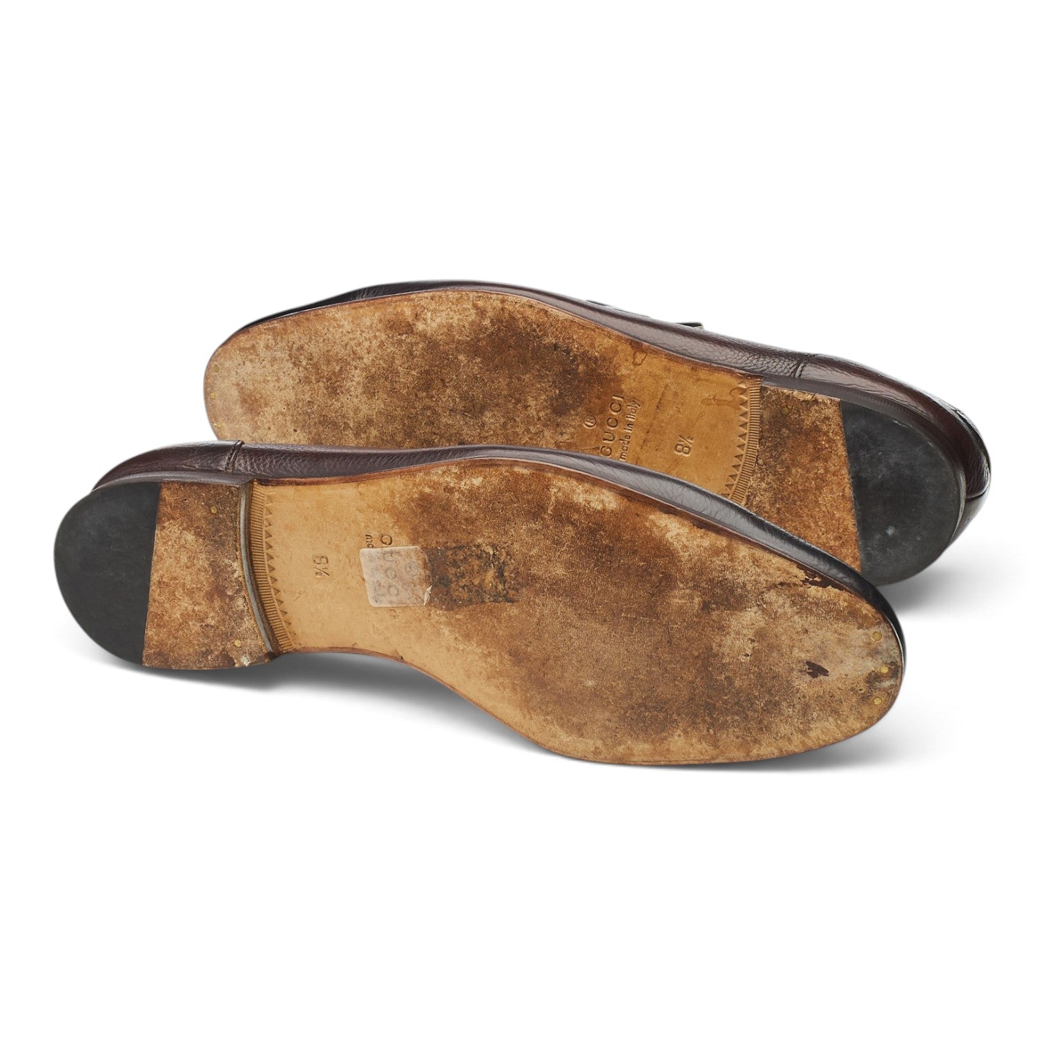 Gucci mocassins cuir à mors marron UK 8.5